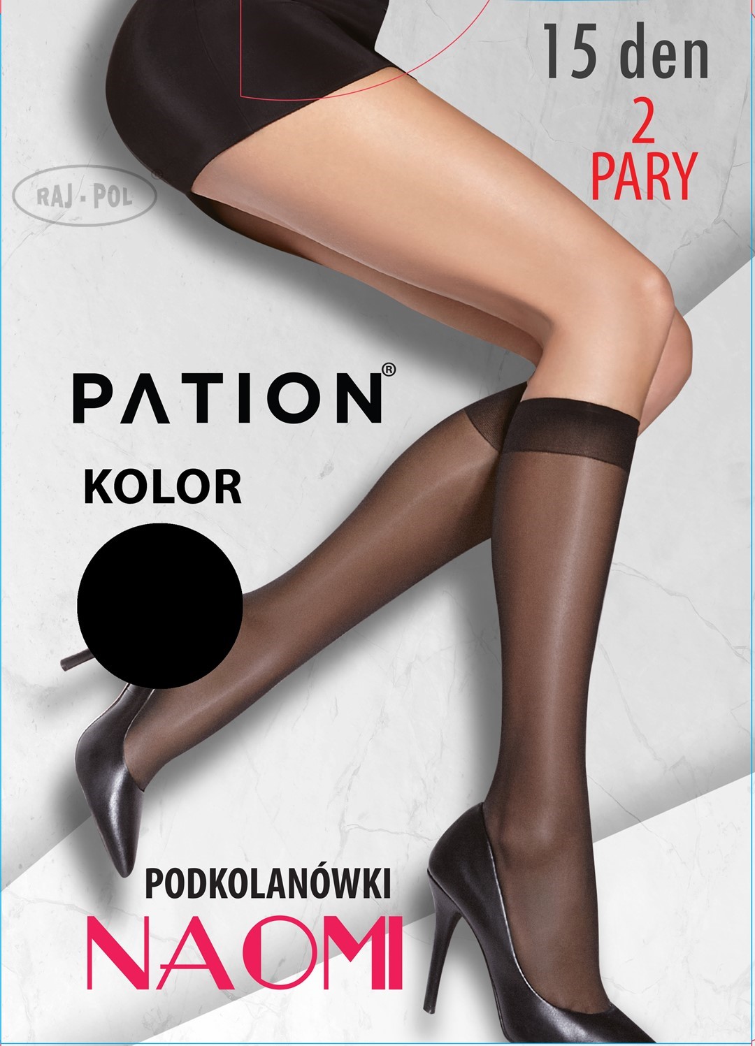 Raj-Pol Woman's Knee Socks Pation Naomi 15 DEN