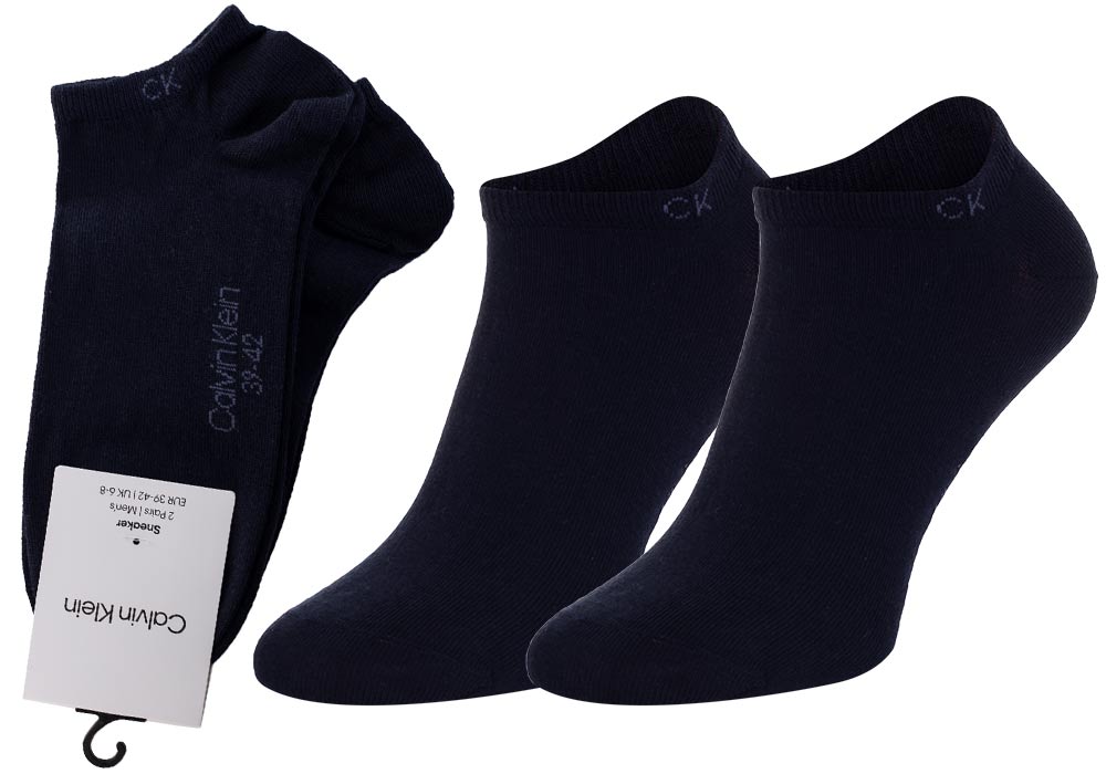 Levně Calvin Klein Man's 2Pack Socks 701218707004 Navy Blue