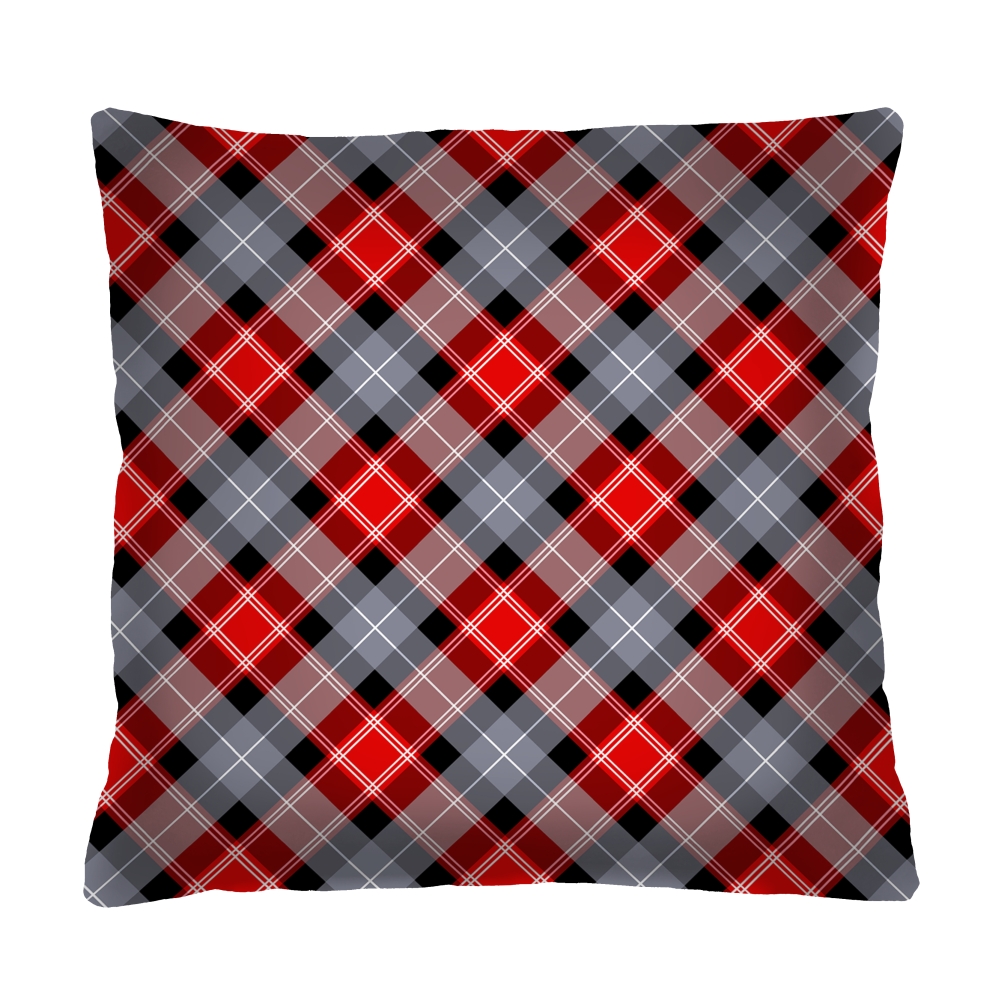 Bertoni Home Unisex's Square Pillow Tartan