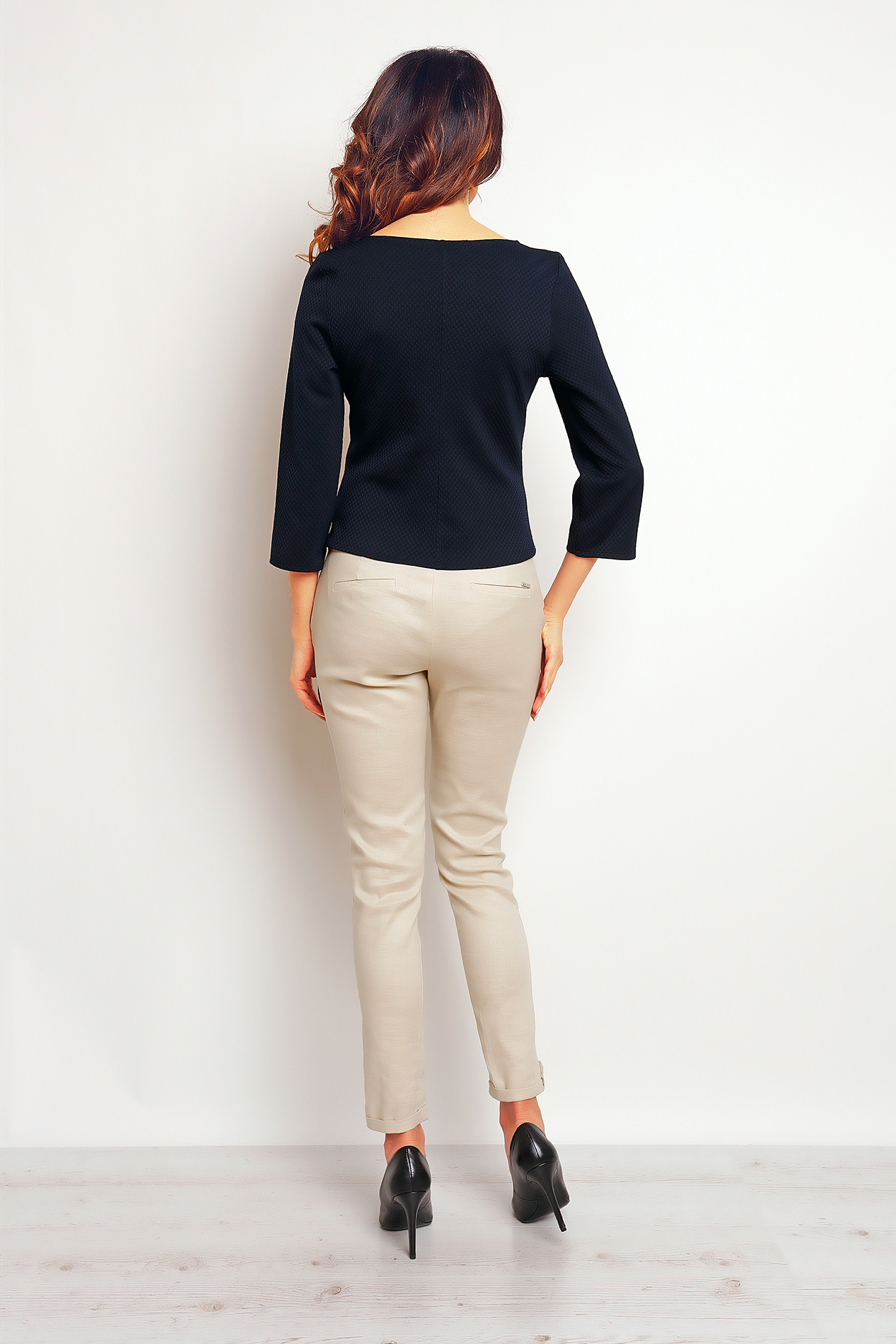 Infinite You Woman&#039;s Blouse M089 Navy Blue