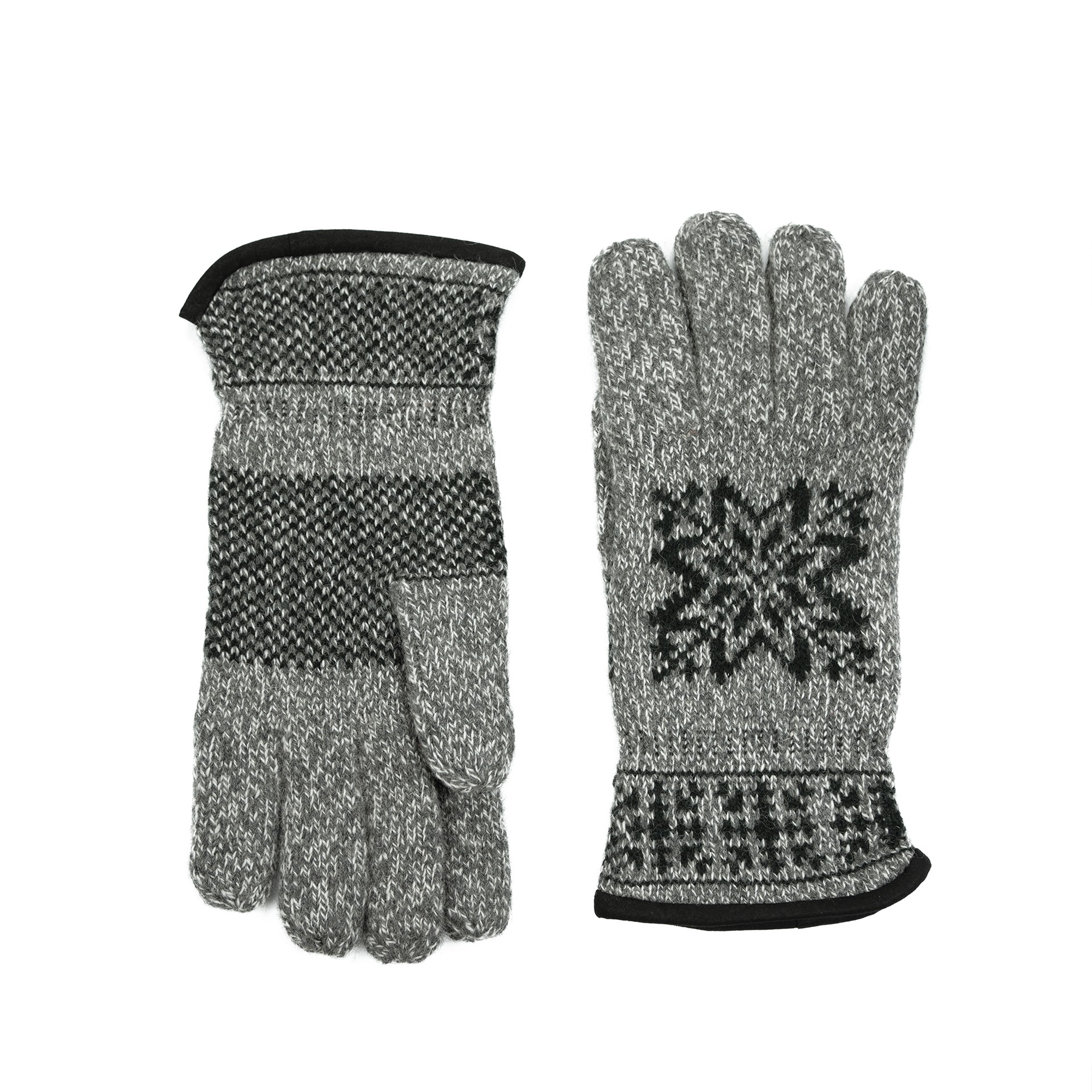 Levně Art Of Polo Man's Gloves Rk23463-1 Black/Light Grey