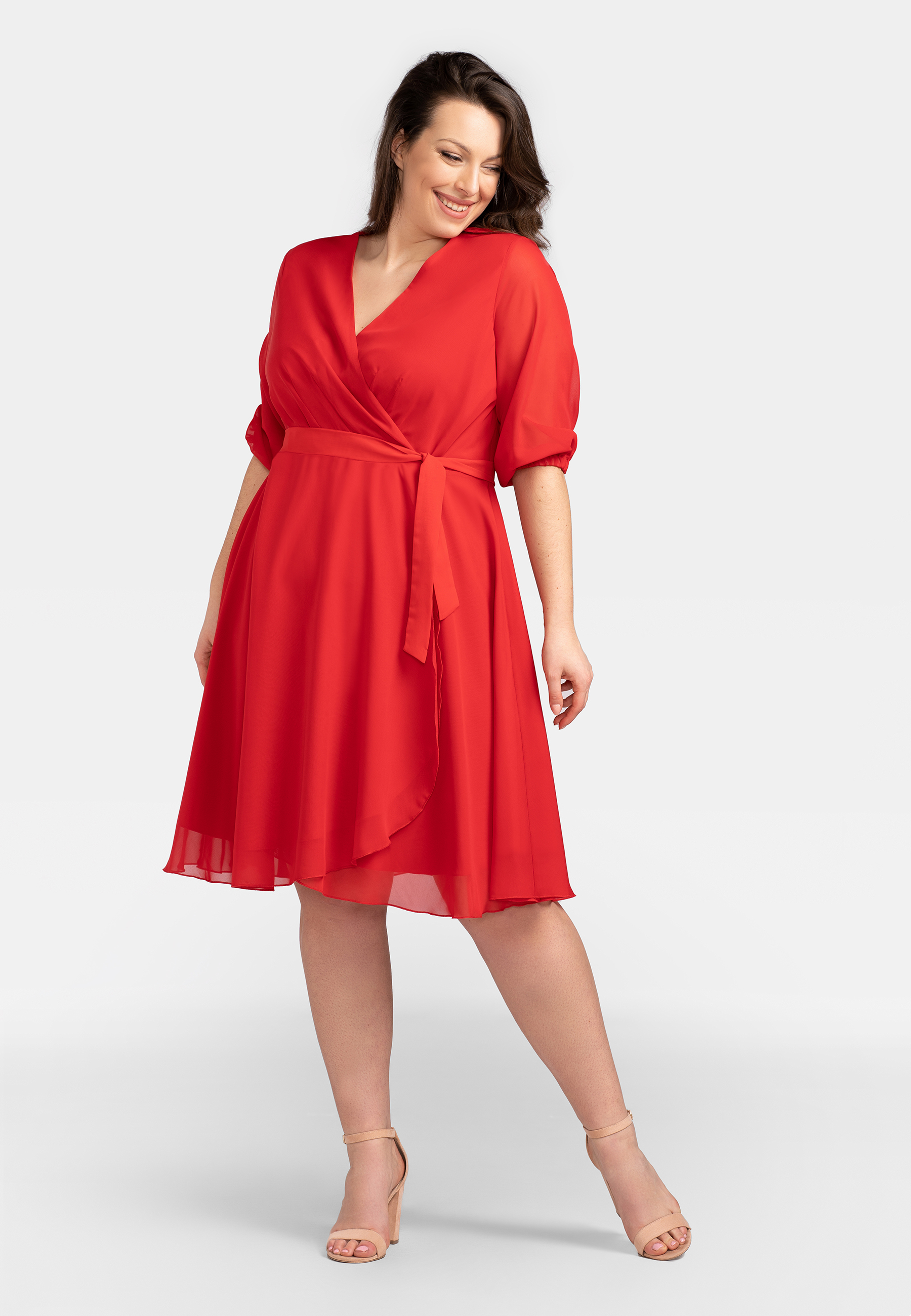 Damen Kleid Karko Red
