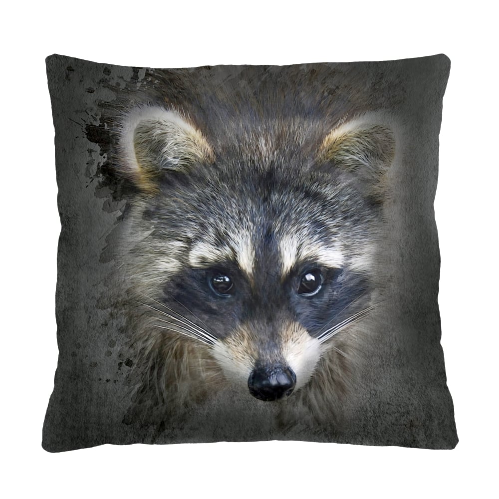 Bertoni Home Unisex's Square Pillow Racoon