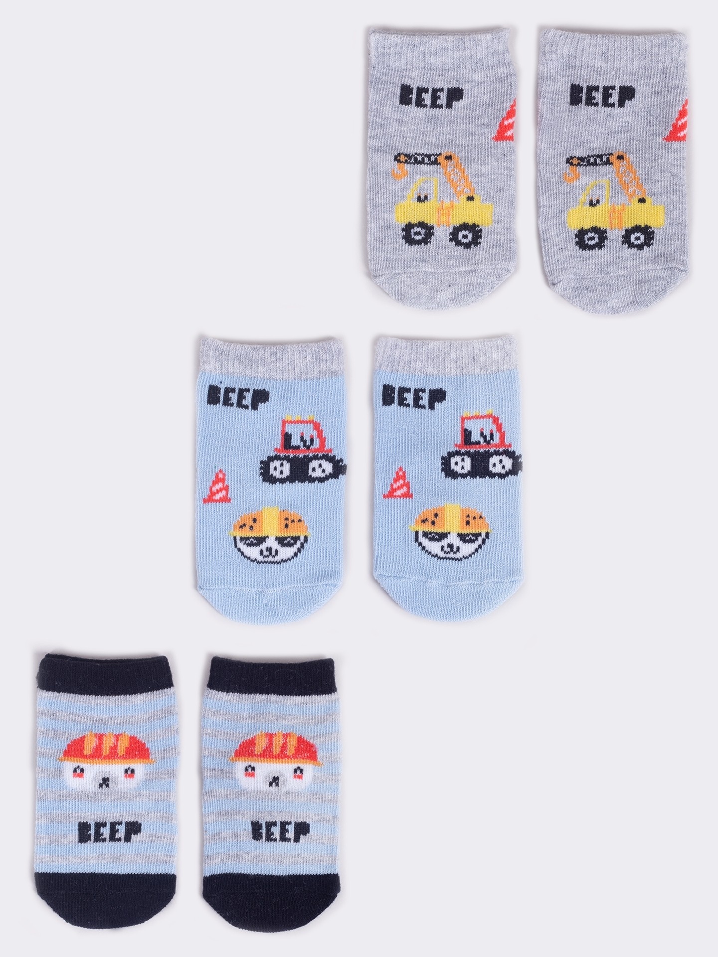 Levně Yoclub Kids's 3Pack Baby Boy's Socks SKA-0110C-AA30-001