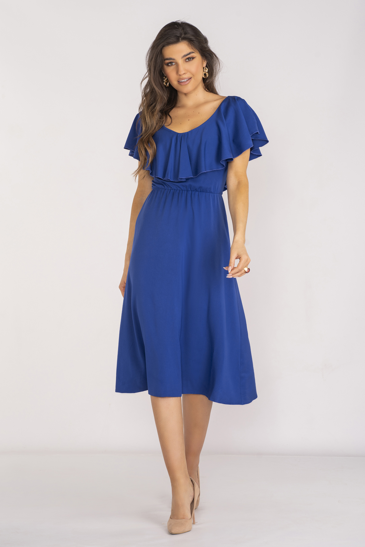 Awama Woman's Dress A659 Blue