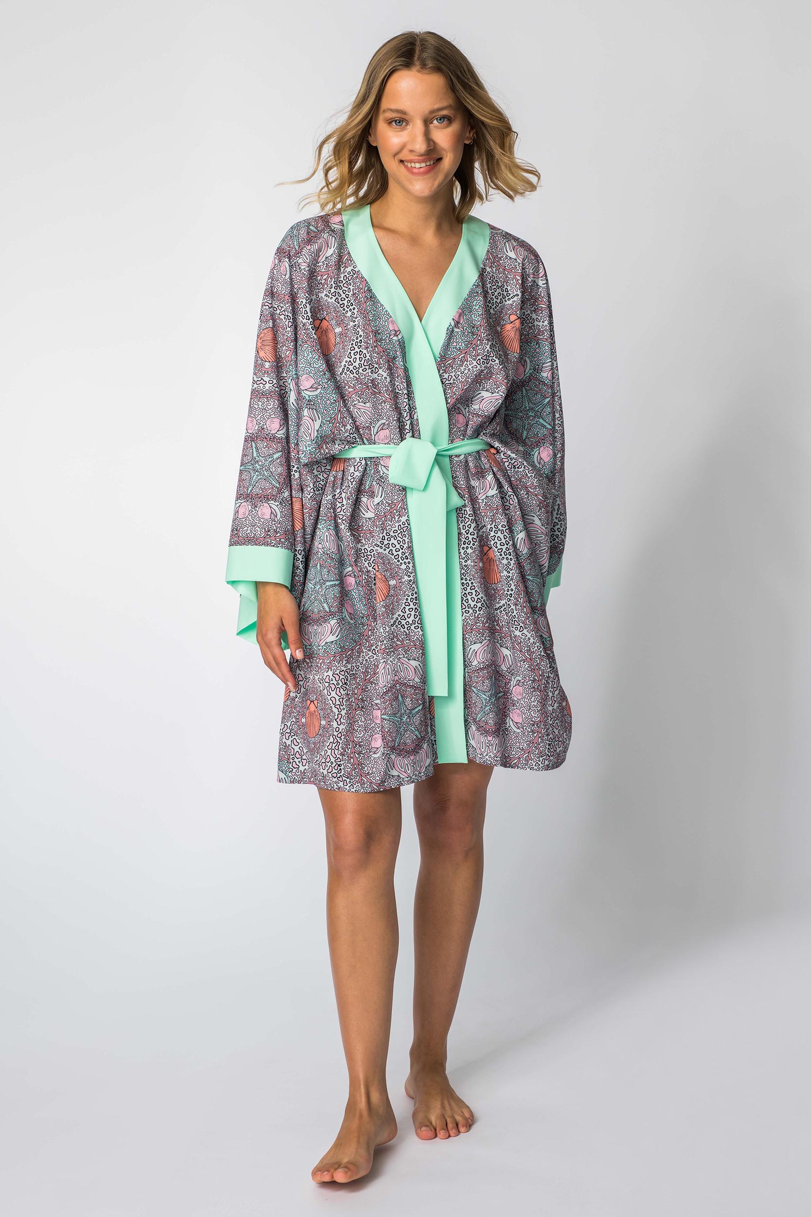 LaLupa Woman&#039;s Cover Up Kimono LA107