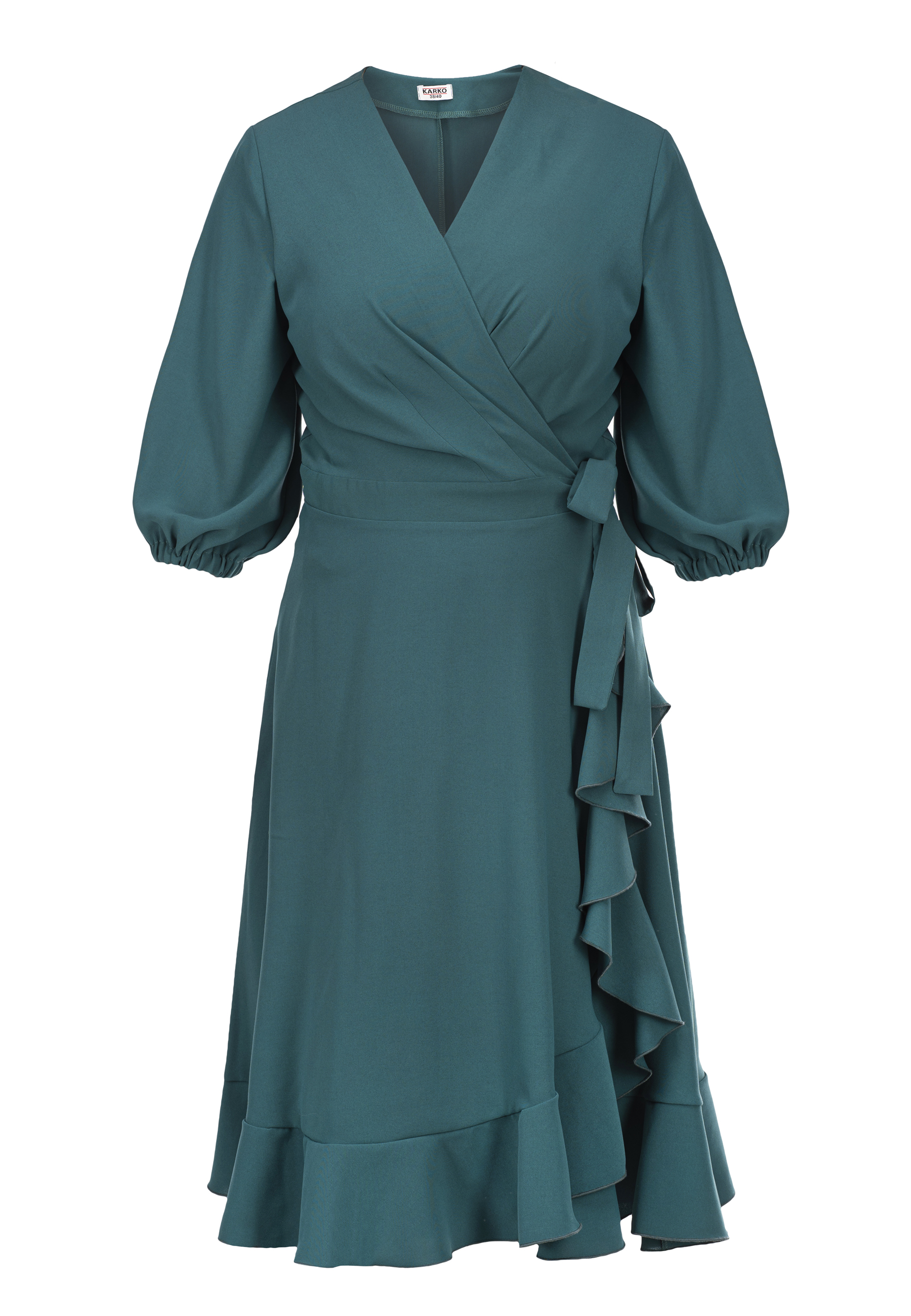 Levně Dámské šaty Karko Karko_Dress_SA852_Green