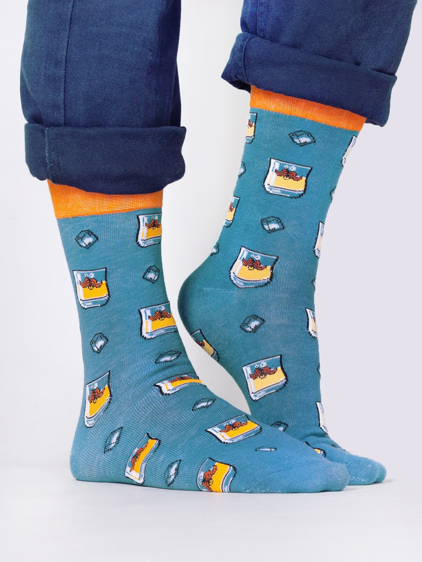 Yoclub Man's Cotton Socks Patterns Colors SKA-0054F-H600