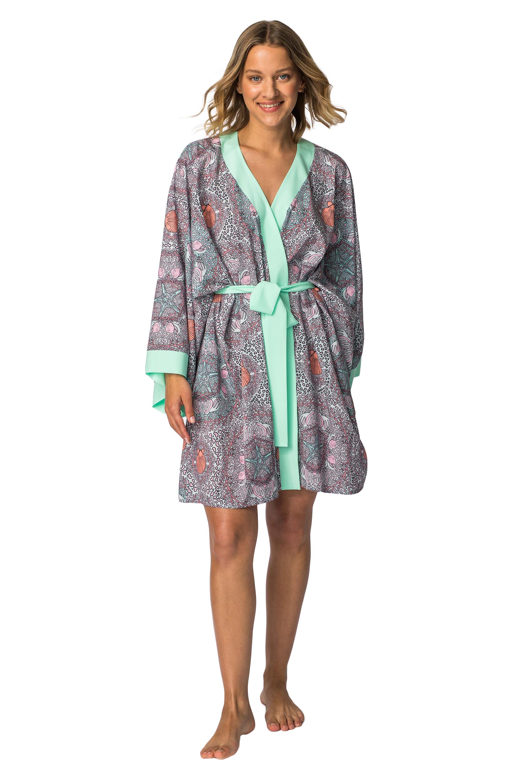 LaLupa Woman&#039;s Cover Up Kimono LA107