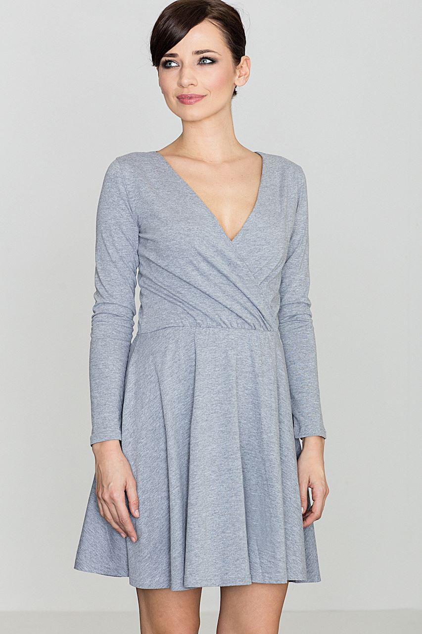 Levně Lenitif Woman's Dress K116 Grey