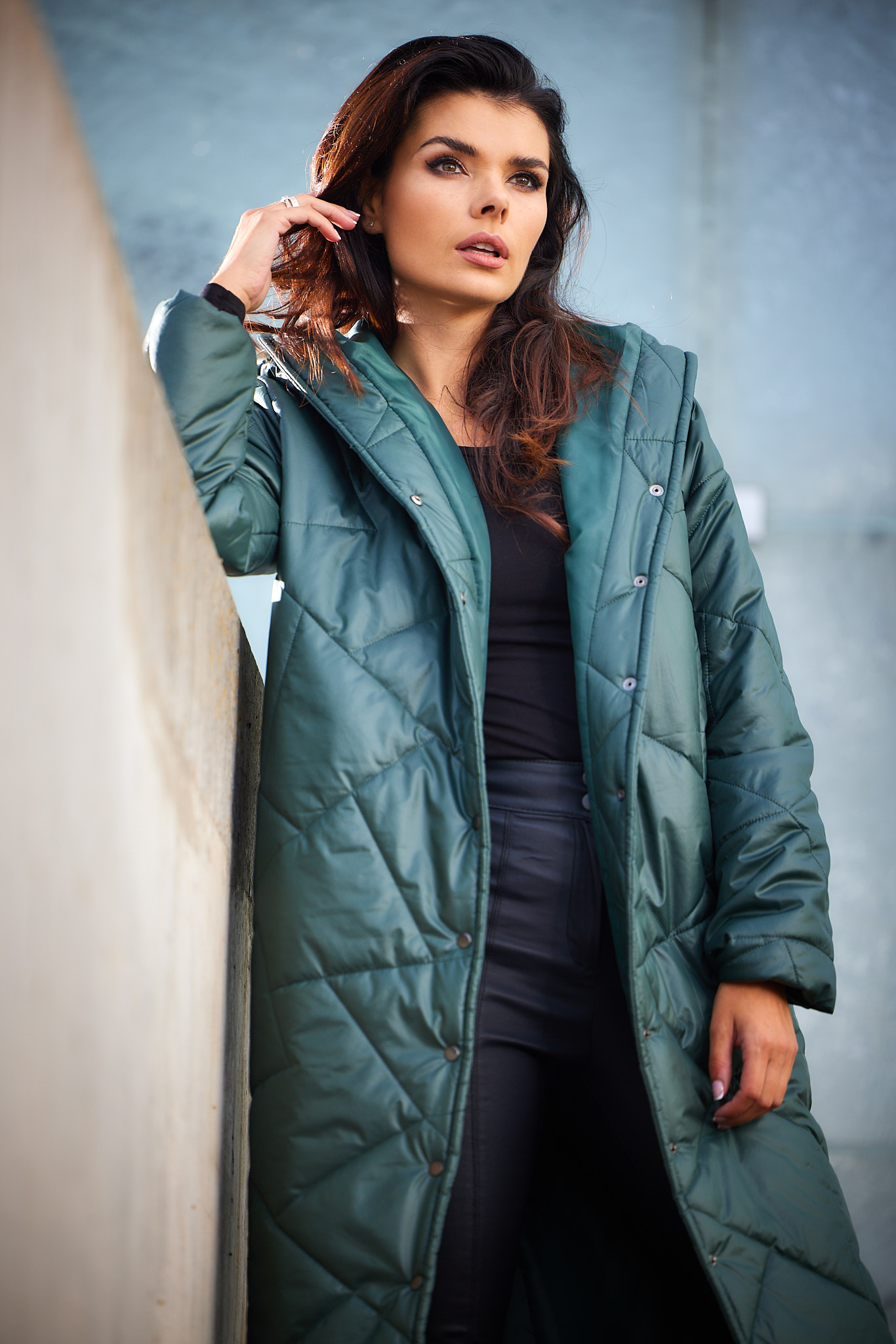 Palton de damă Awama Basic