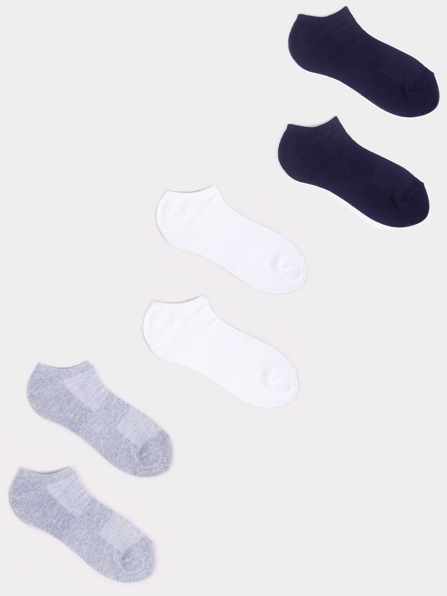 Levně Yoclub Unisex's Ankle Thin Cotton Socks Patterns Colours 3-Pack SKS-0094U-0000