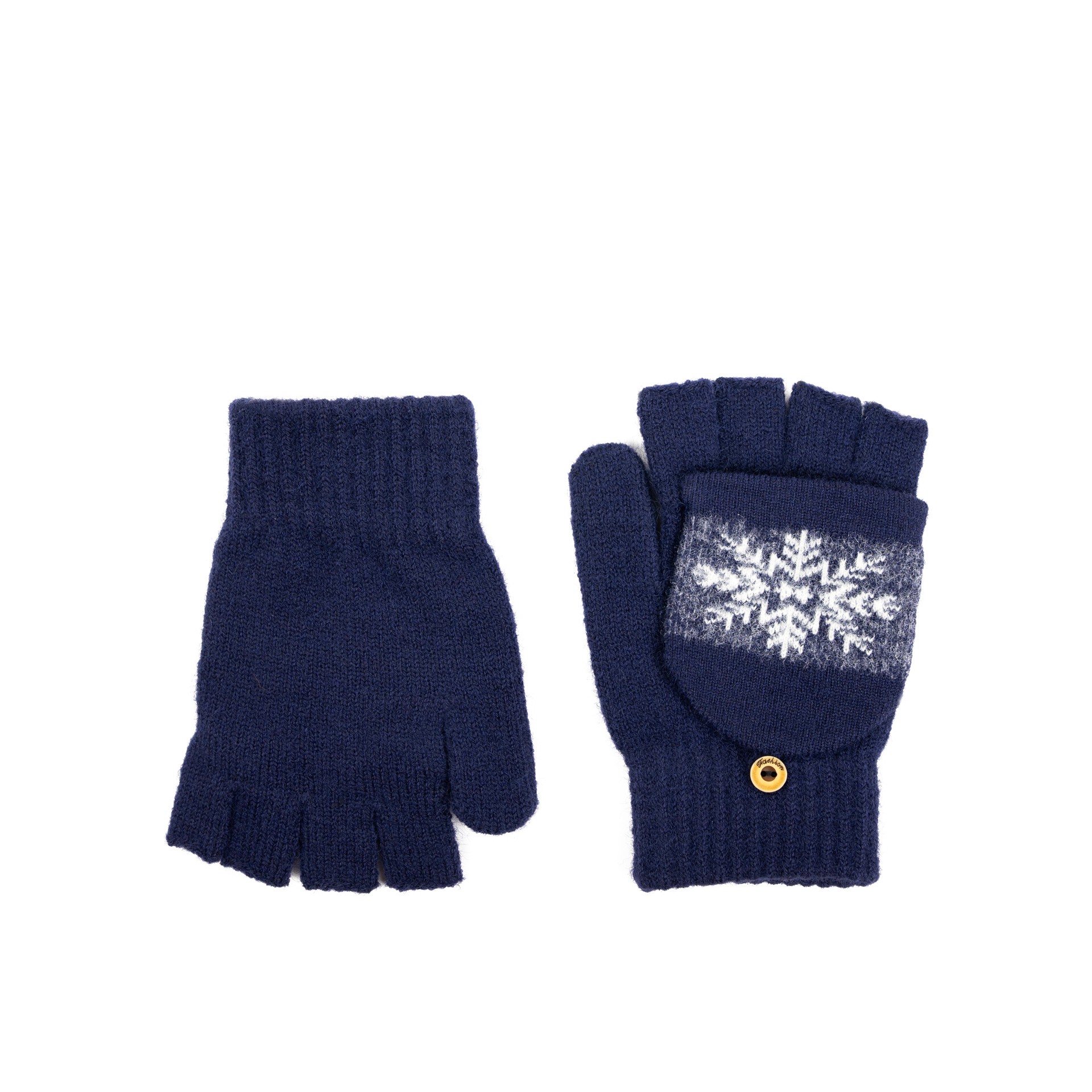 Art Of Polo Unisex's Gloves rk23369-6 White/Navy Blue