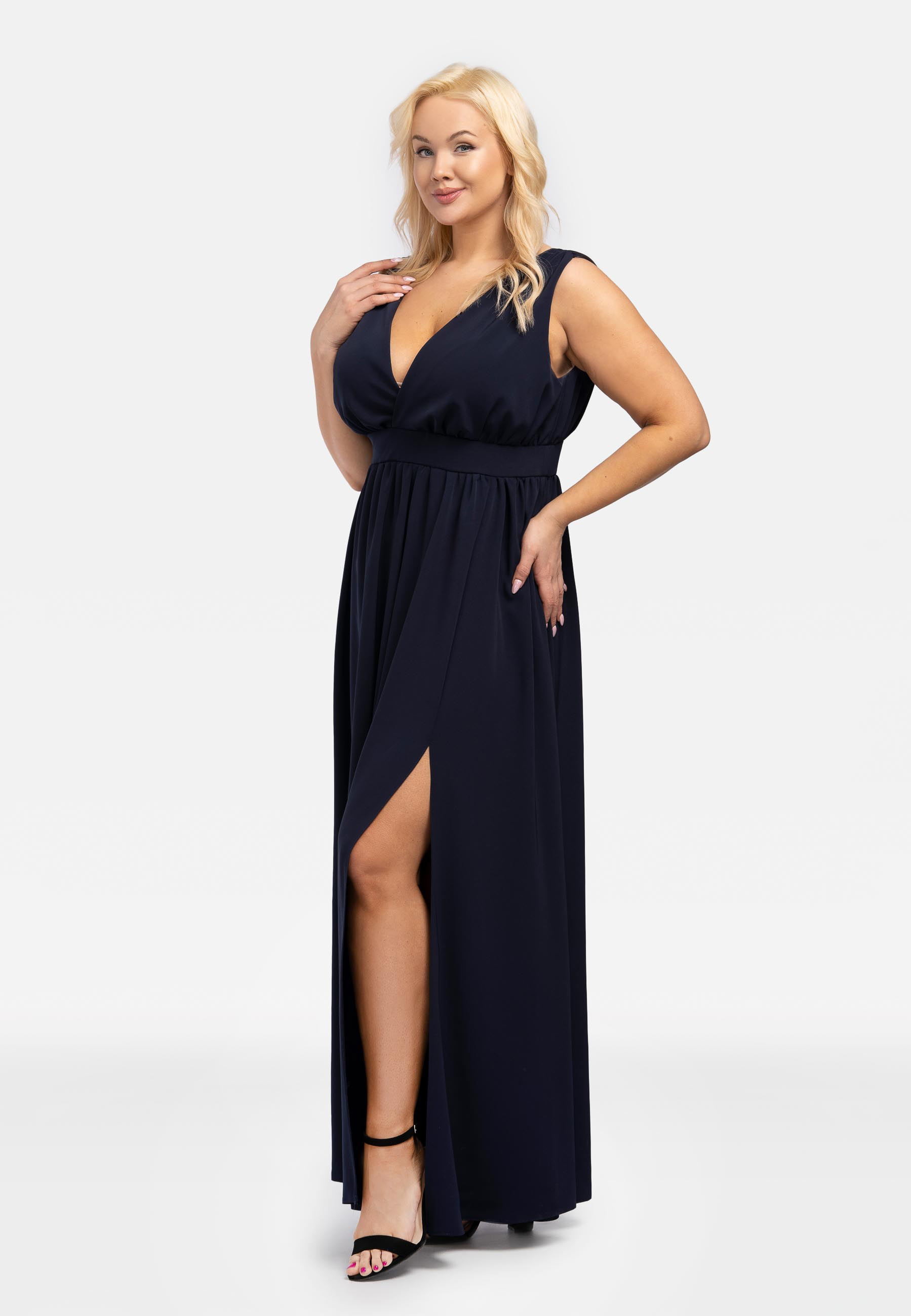 Rochie dama Karko Navy Blue