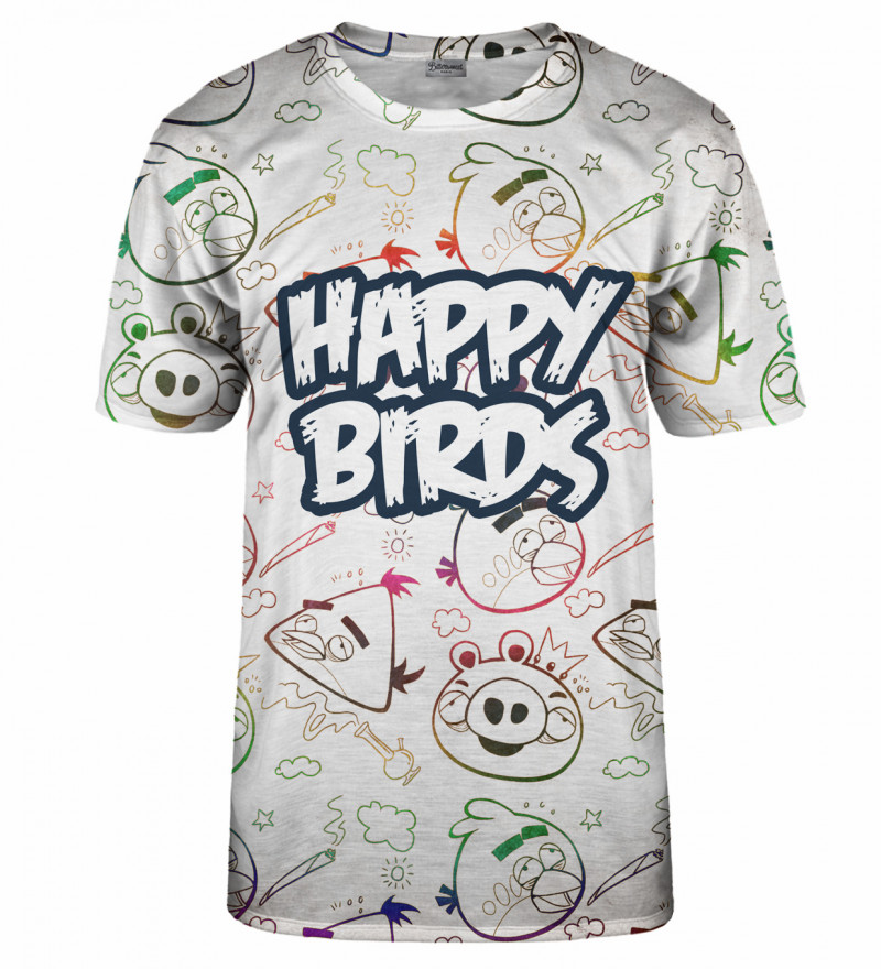 Levně Bittersweet Paris Unisex's Happy Birds T-Shirt Tsh Bsp300