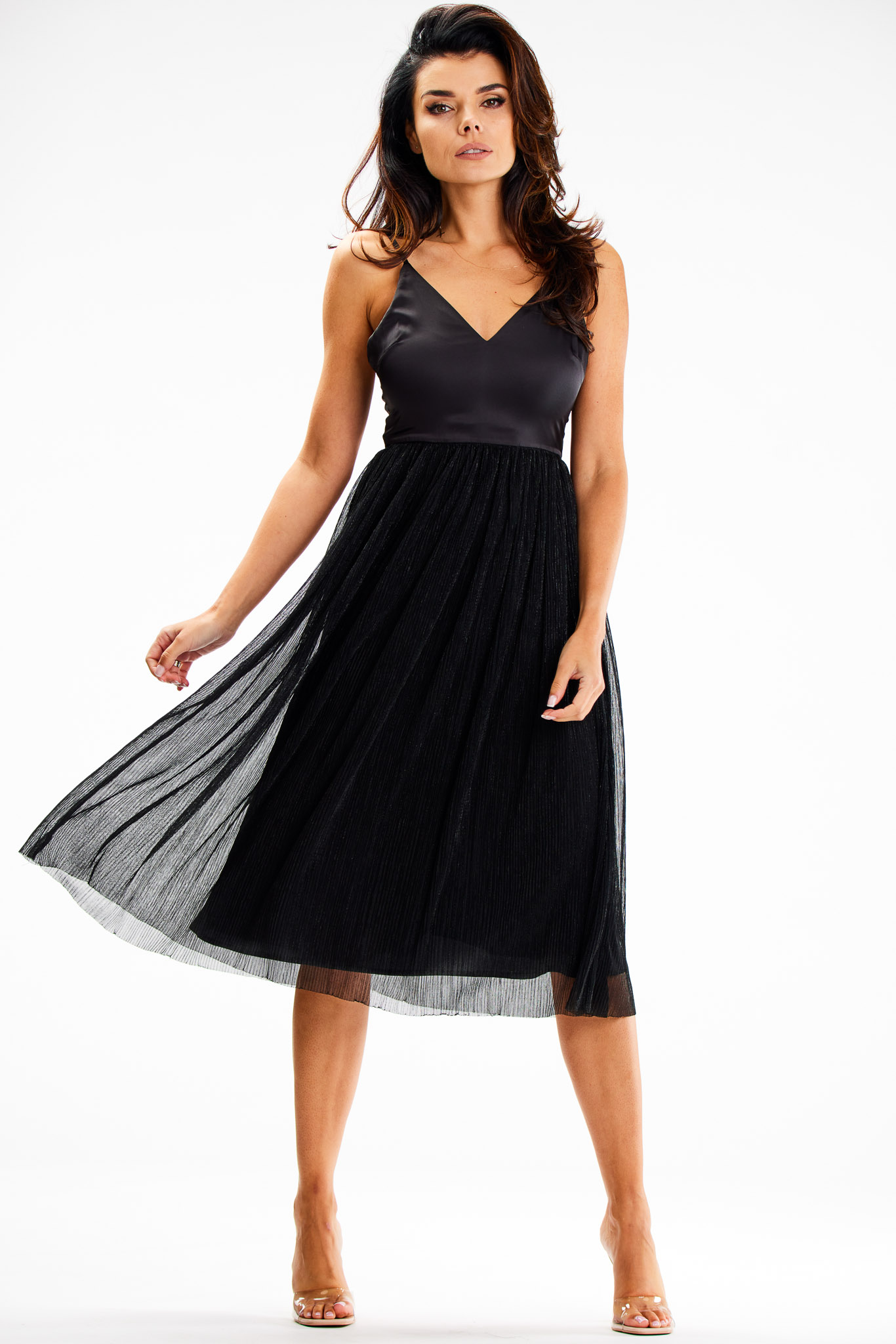 Awama Woman's Dress A624 Black