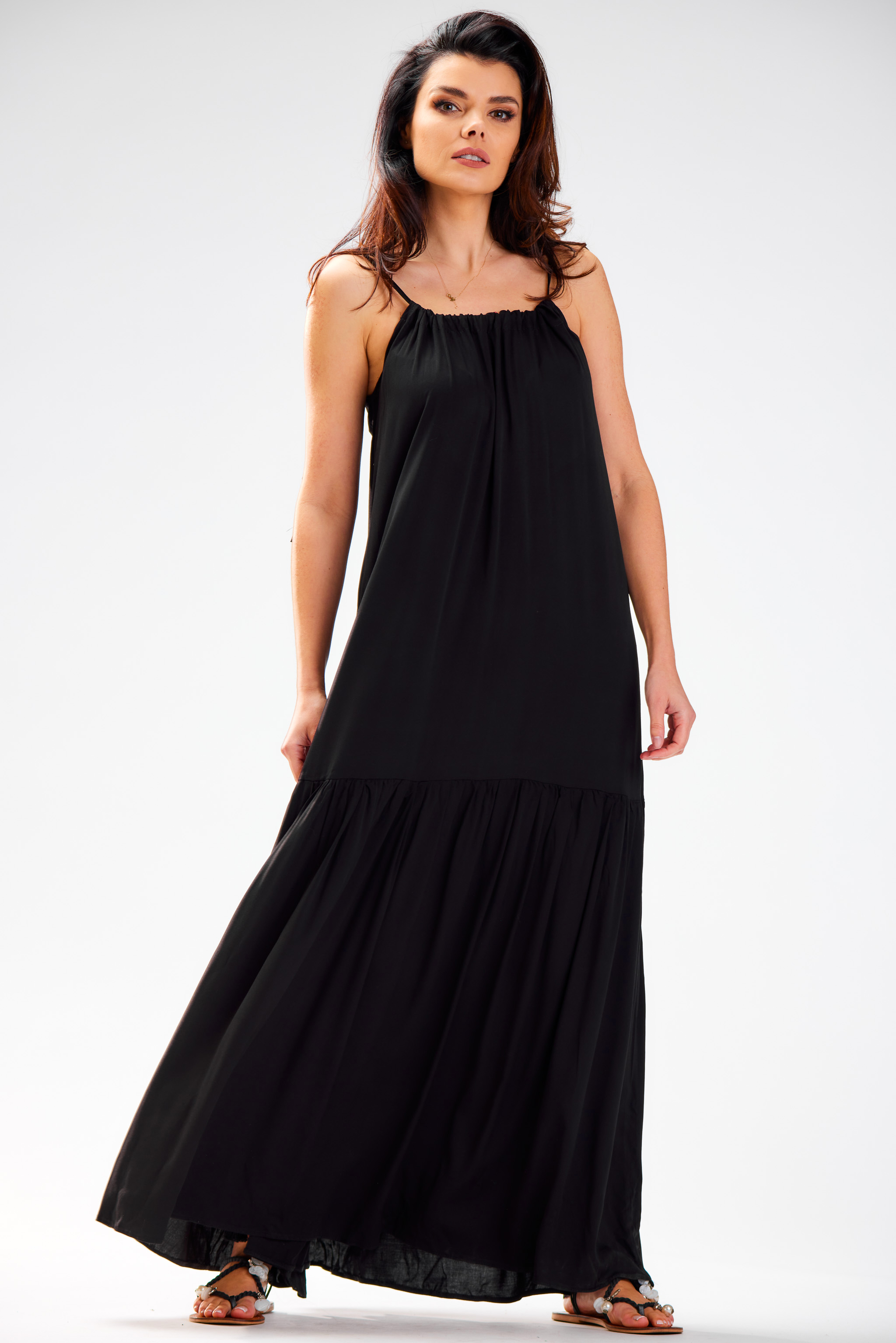 Awama Woman's Dress A582 Black