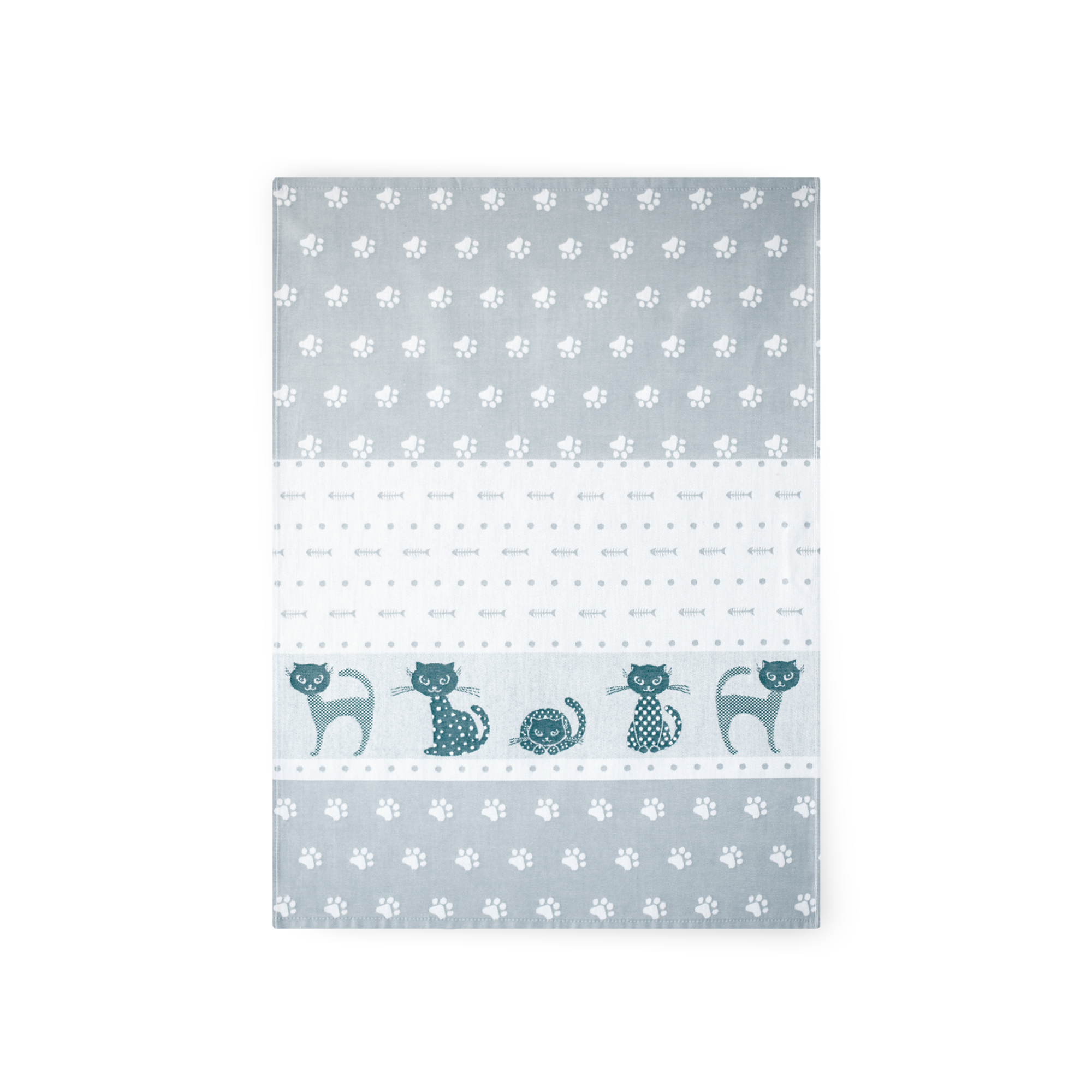 Zwoltex Unisex's Dish Towel Maru Grey/Pattern