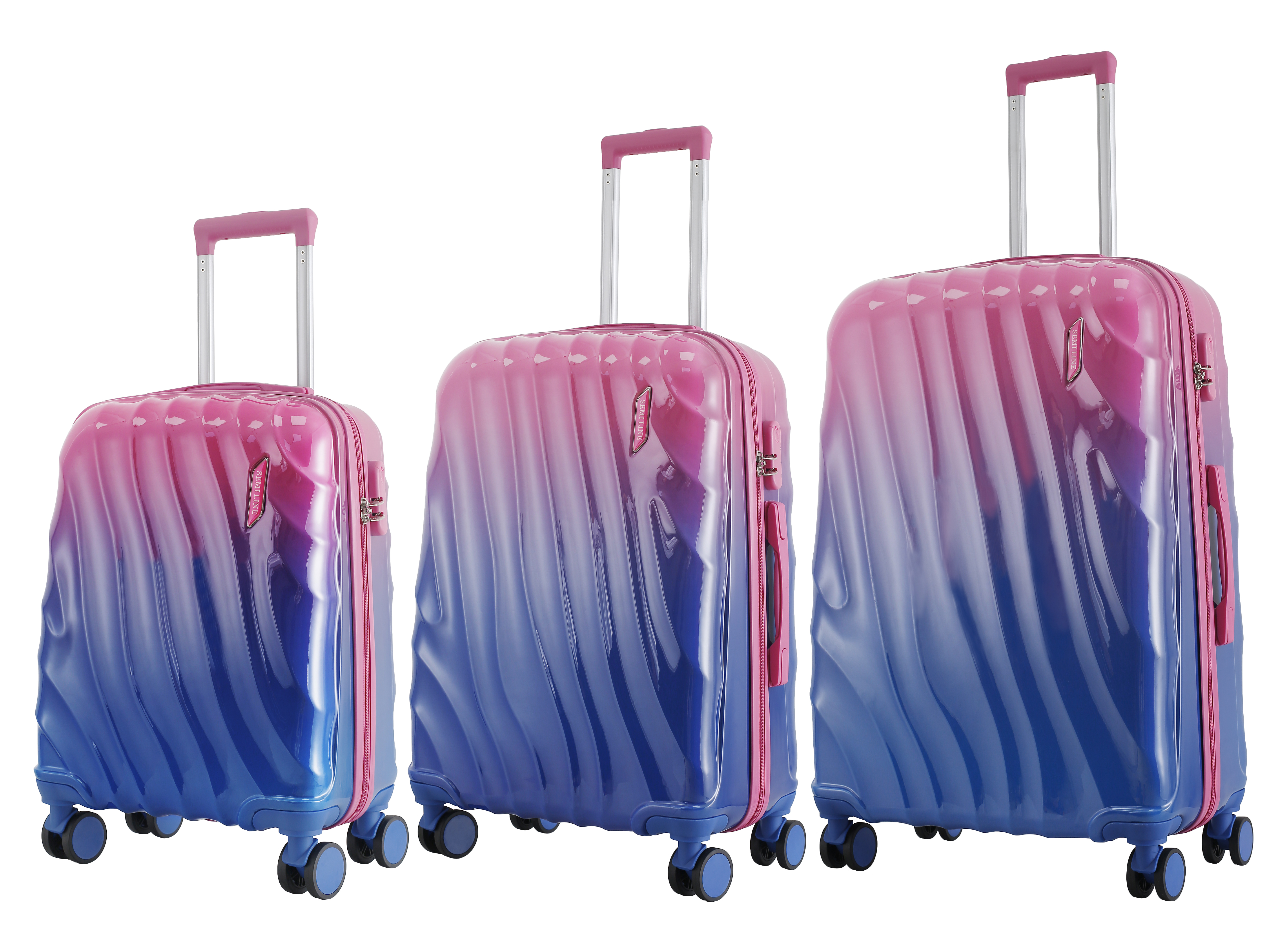Levně Semiline Unisex's ABS Suitcase Set T5650-0