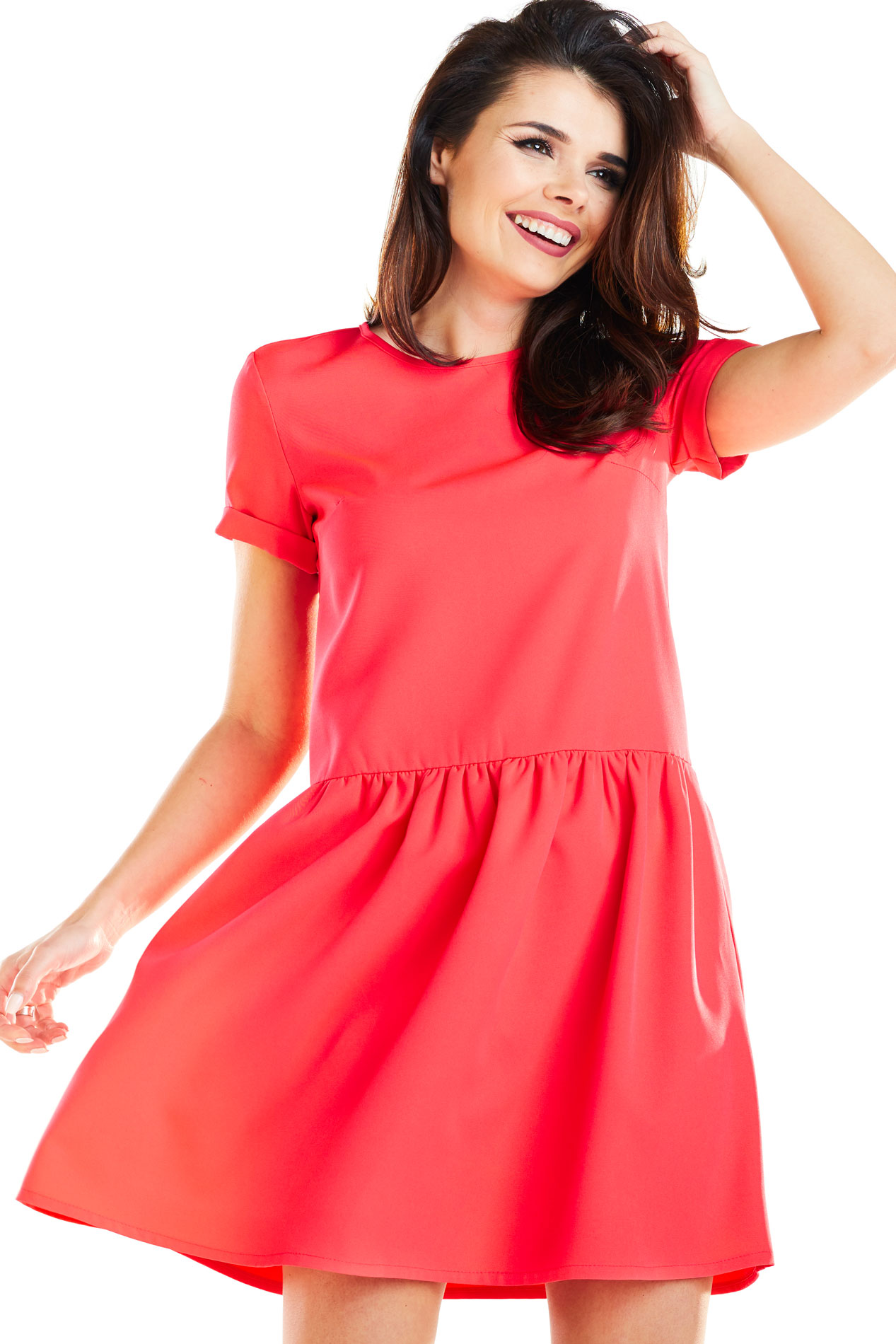 Awama Woman's Dress A277 Fuchsia