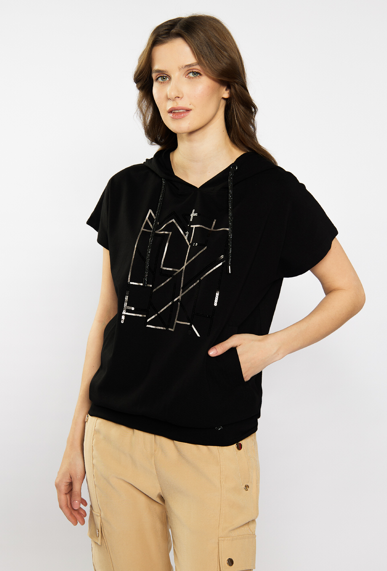 MONNARI Woman's T-Shirts Ladies' T-Shirt With Hood