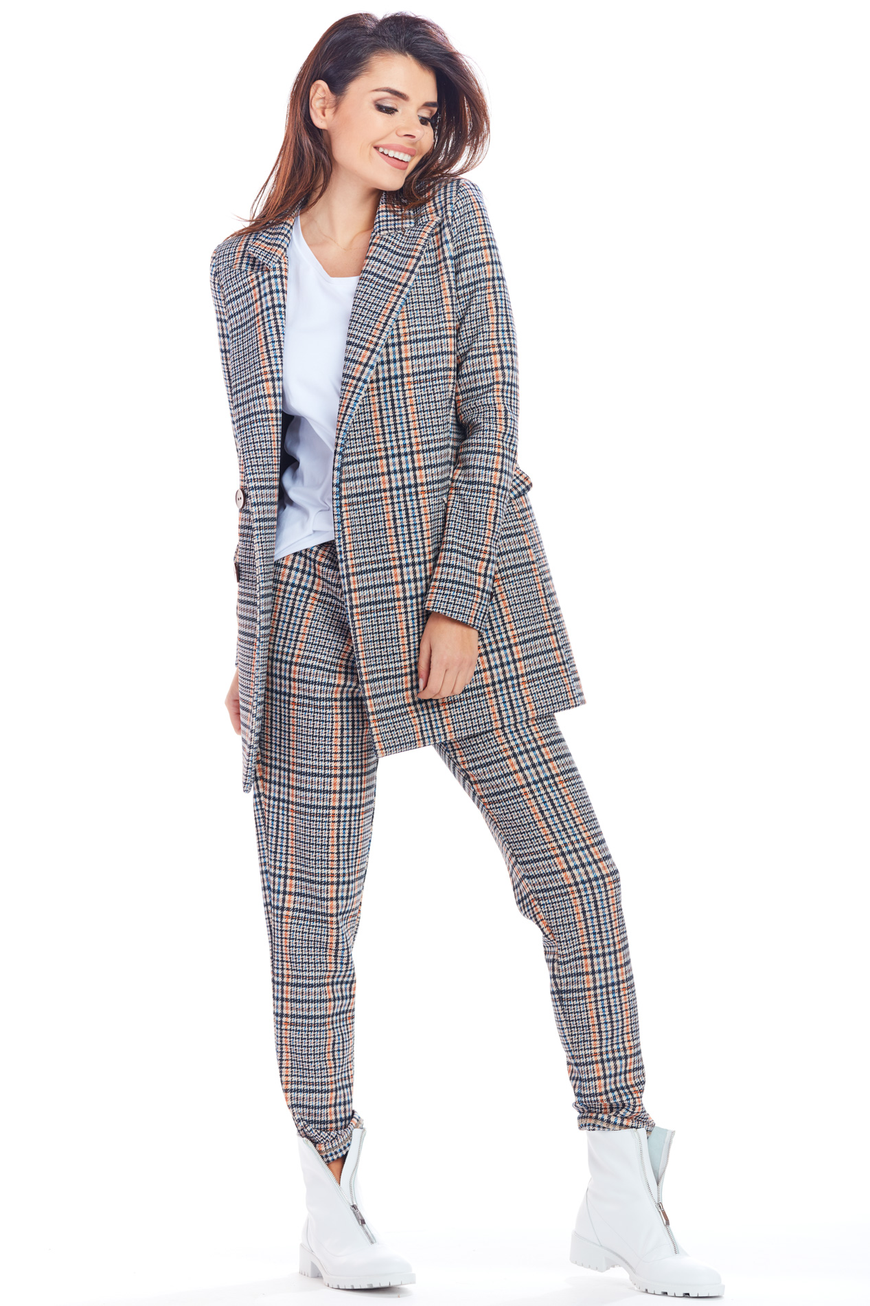 Sacou dama Awama Checkered