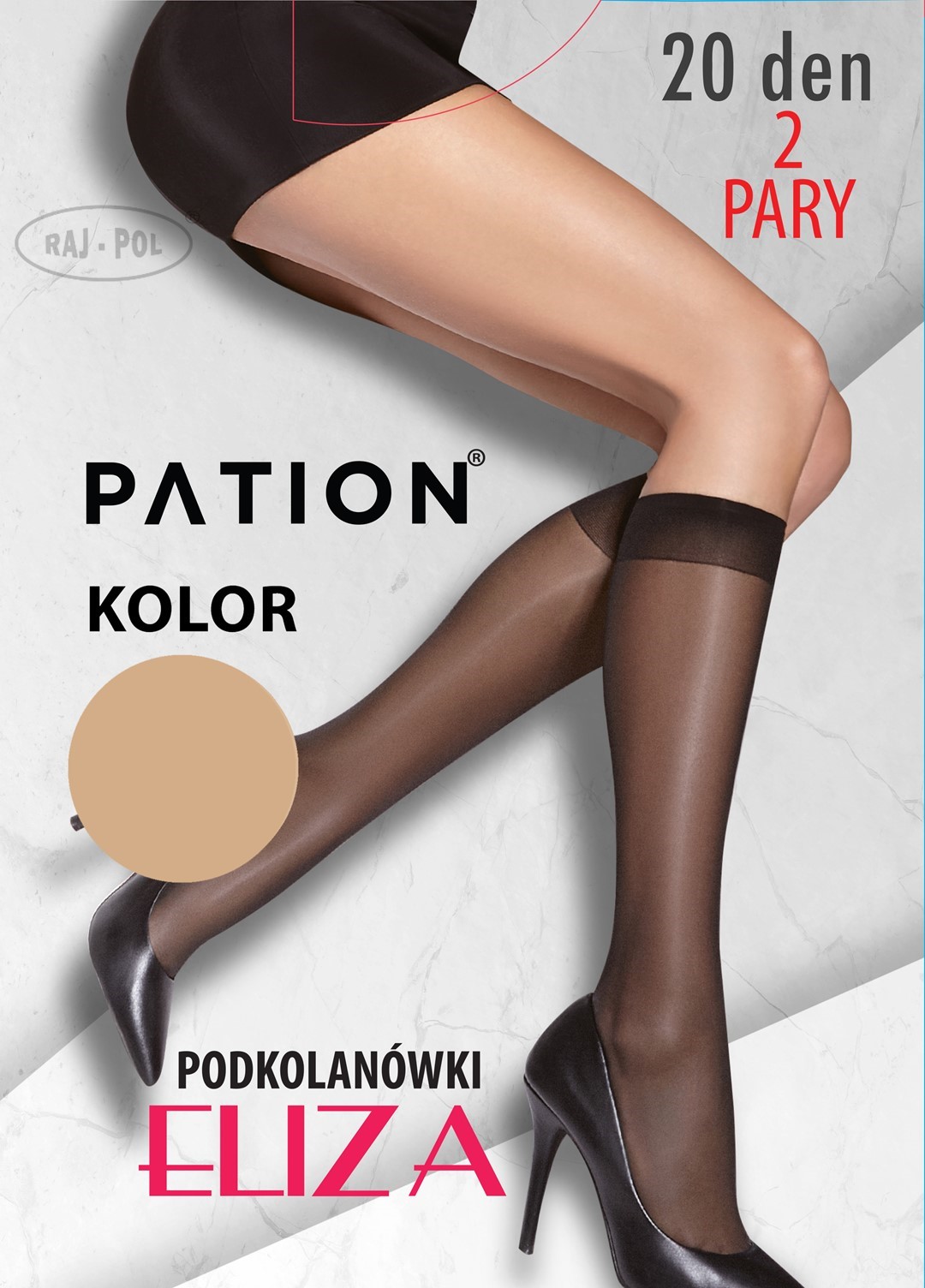 Raj-Pol Woman's Knee Socks Pation Eliza 20 DEN