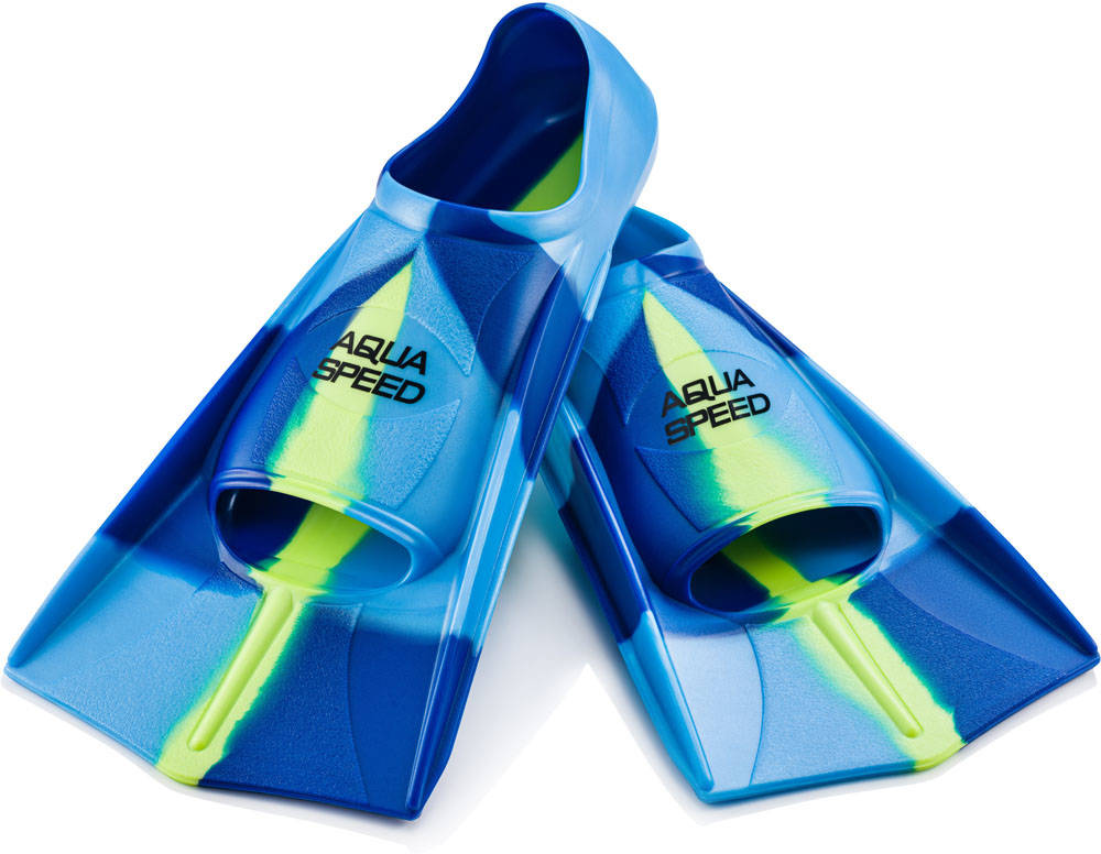 Levně AQUA SPEED Unisex's Snorkel Flippers Training Pattern 82