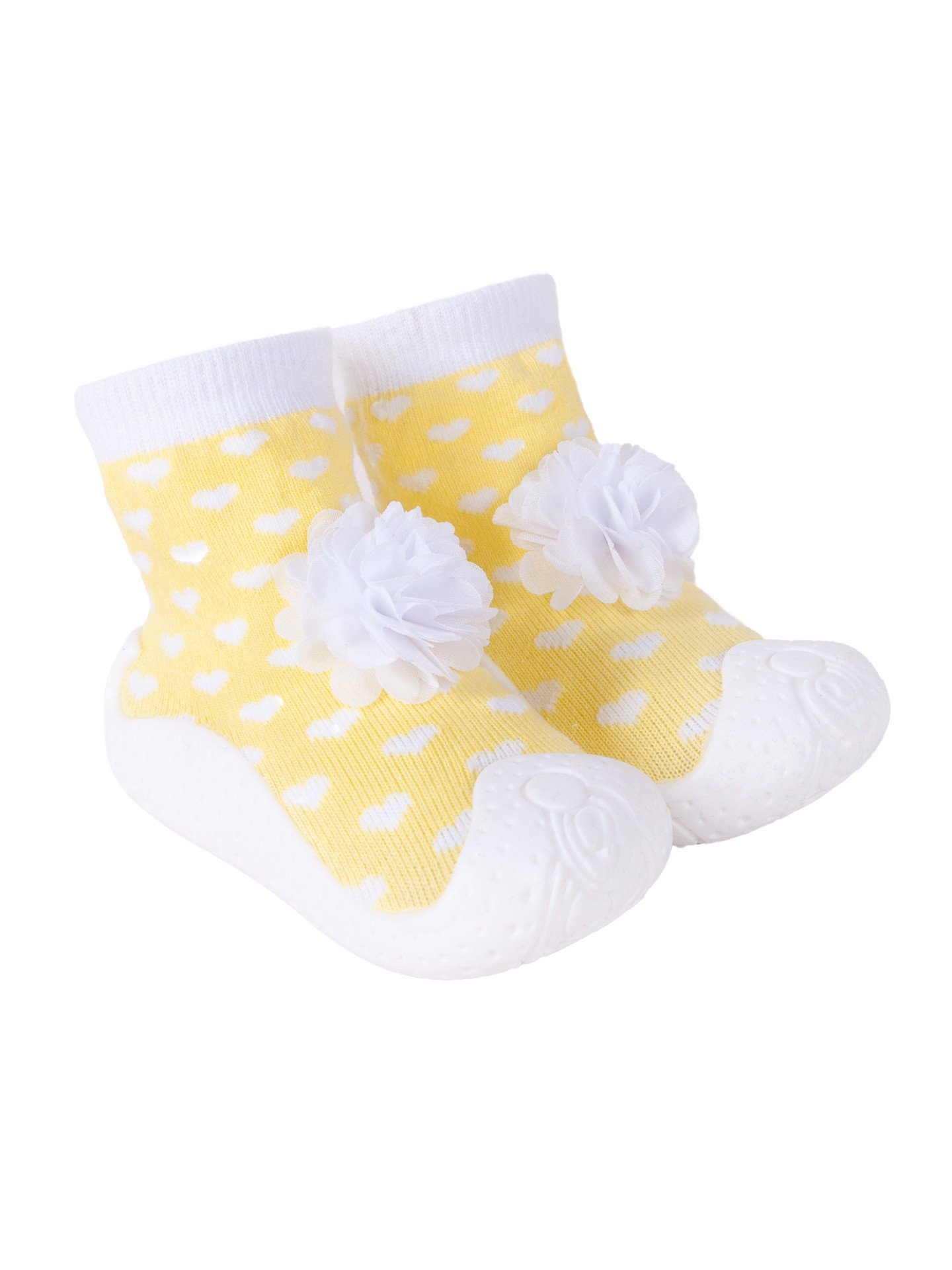 Levně Yoclub Kids's Baby Girls' Anti-skid Socks With Rubber Sole OBO-0137G-AA0B