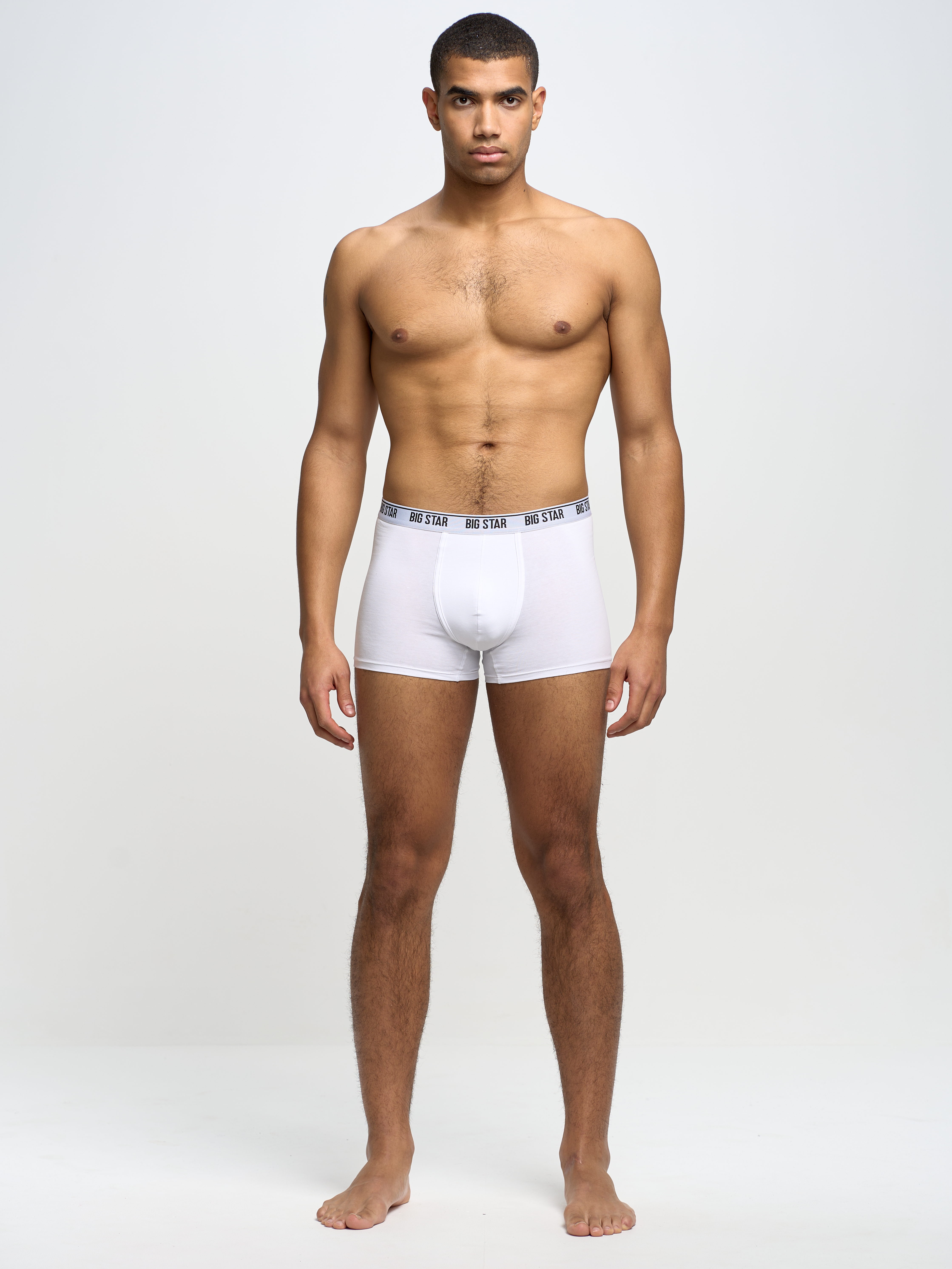 Levně Big Star Man's Boxer Shorts Underwear 200033 Cream 101