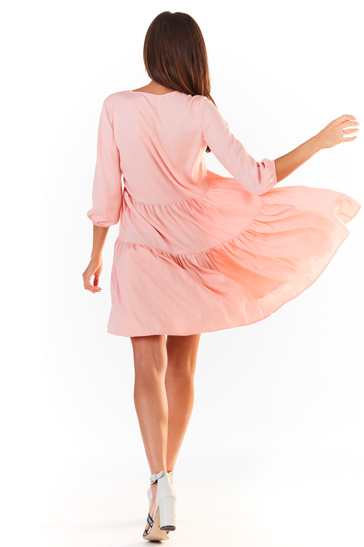 Awama Woman's Dress A359 Pulbere