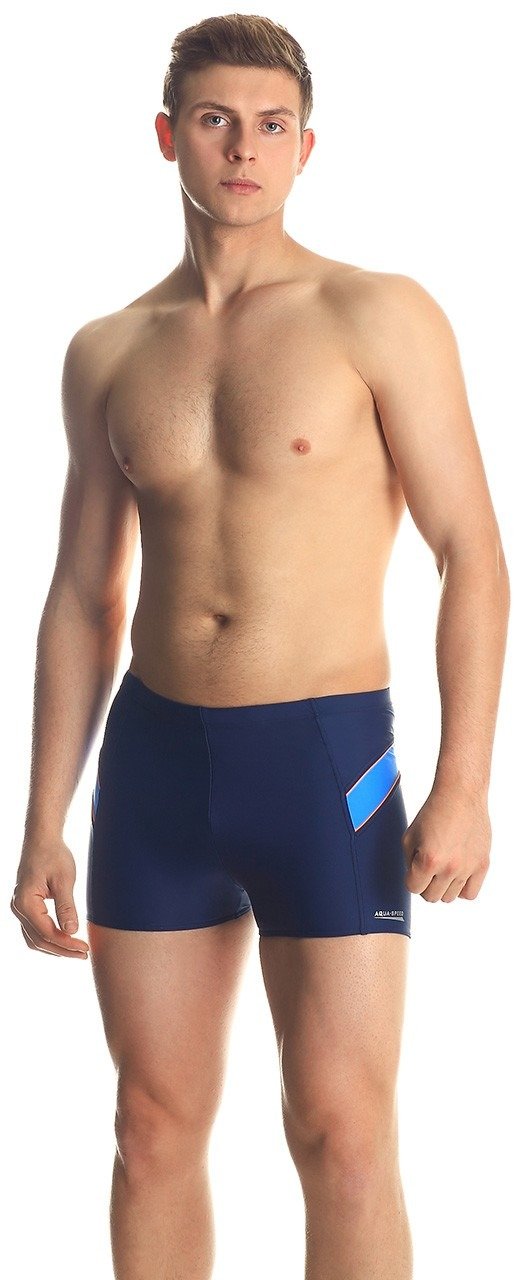 Levně AQUA SPEED Man's Swimming Shorts William Navy Blue Pattern 432