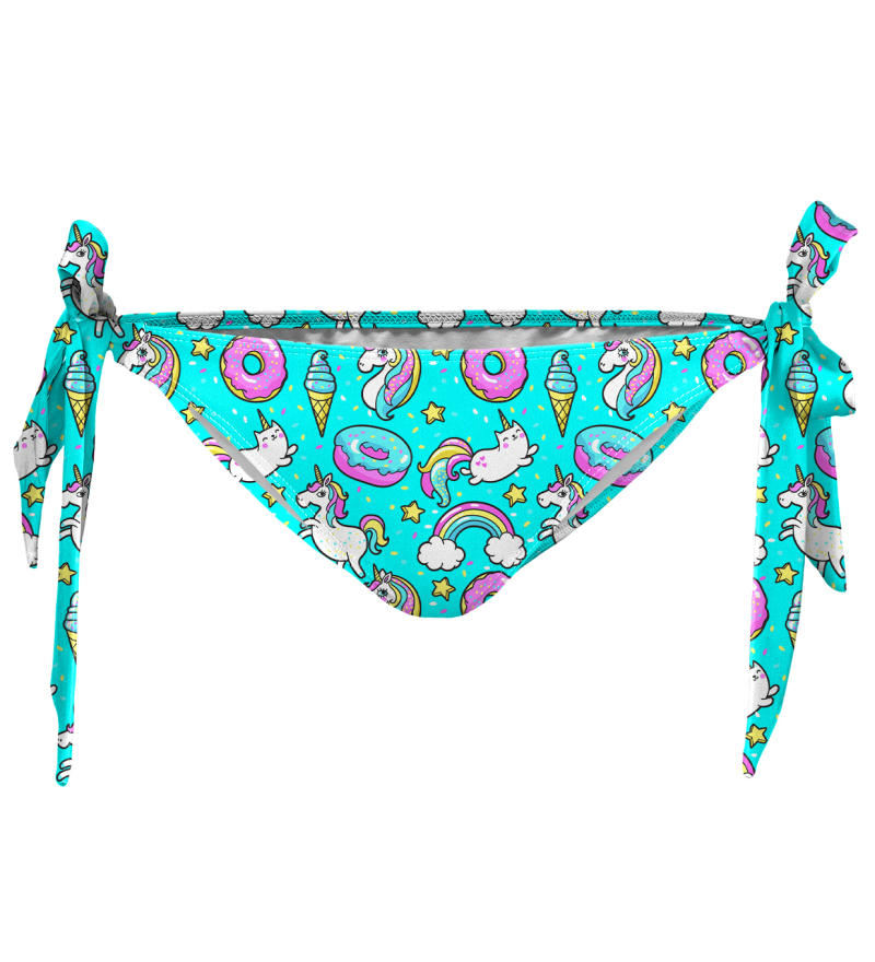 Levně Aloha From Deer Woman's Teal I Die Bikini Bows Bottom WBBB AFD572