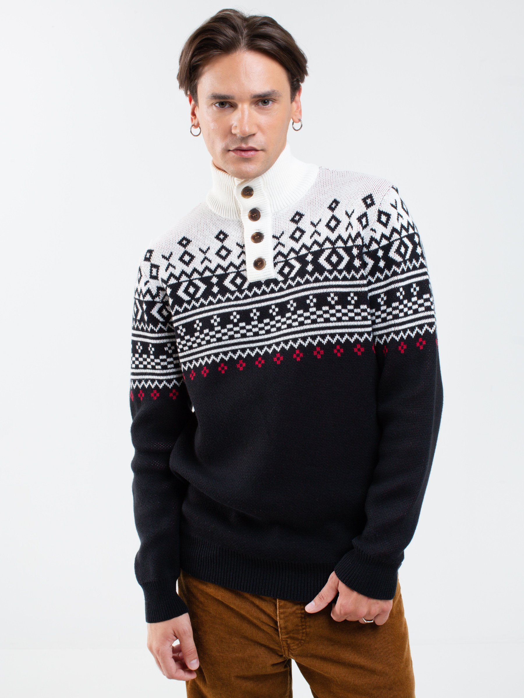 Levně Big Star Man's Sweater 161021 Wool-906