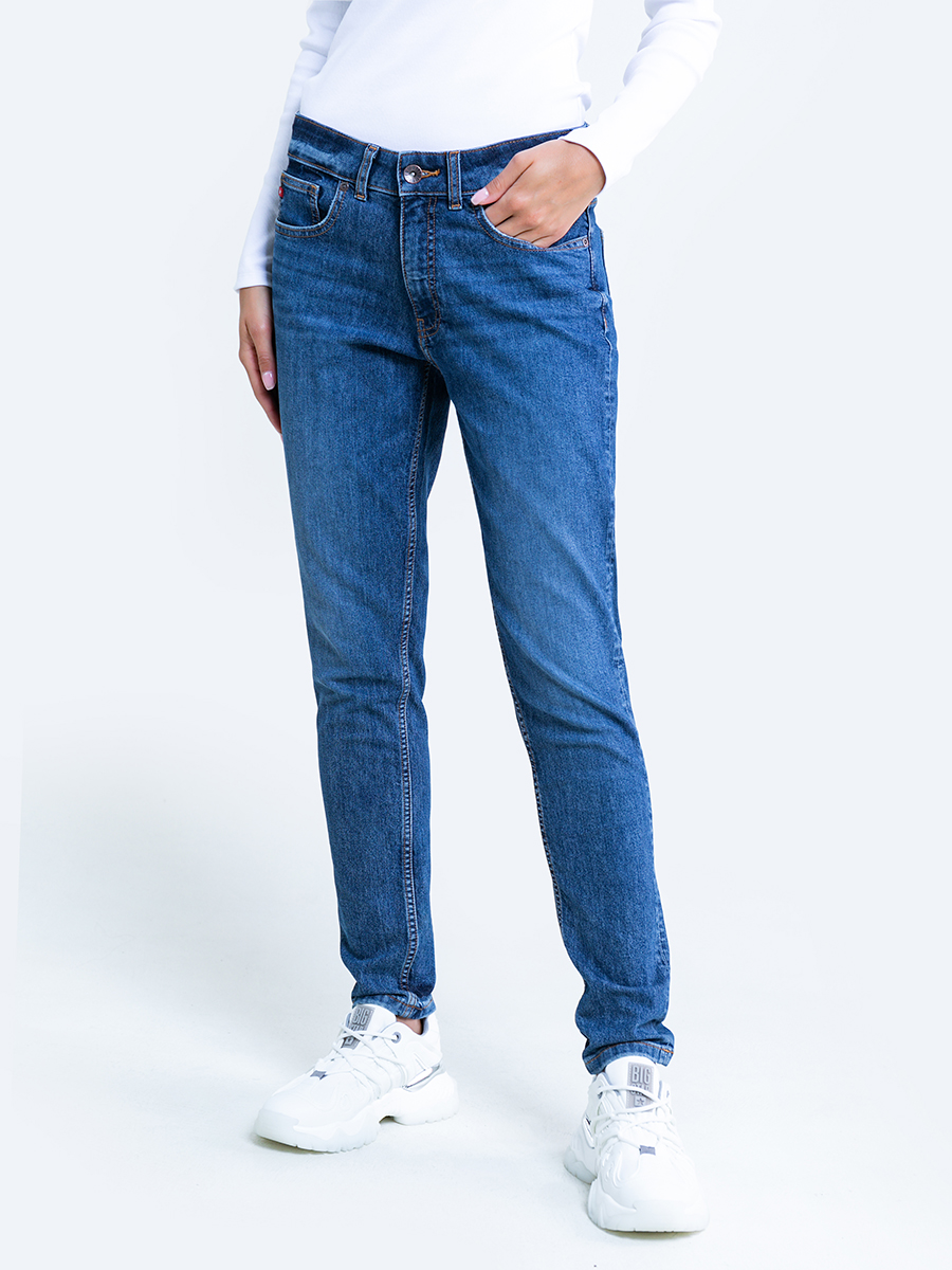 Big Star Woman's Shirt_ss_slim Pantaloni 115541 Denim-449