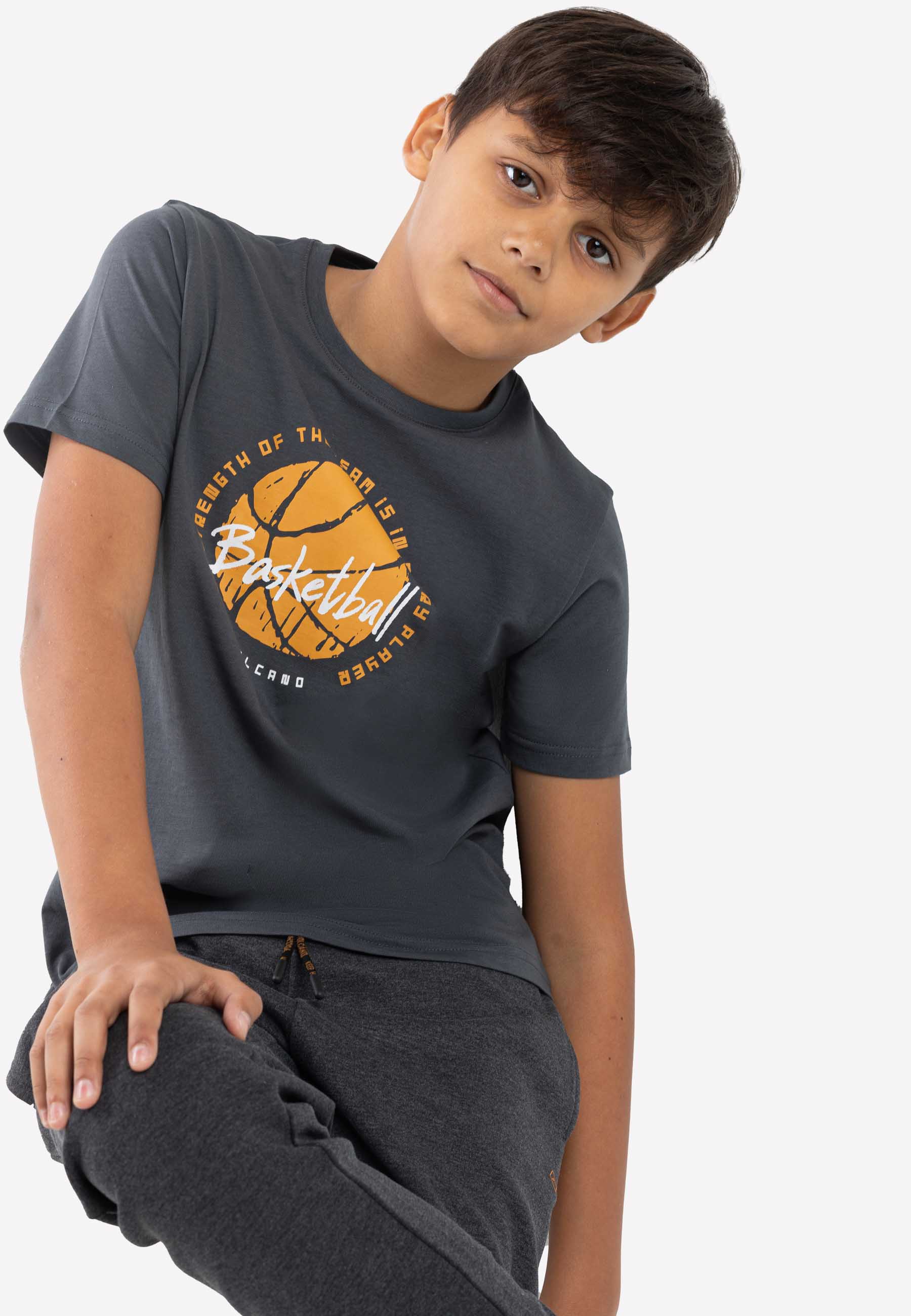 Levně Volcano Kids's Regular T-Shirt T-Basketball Junior B02411-S22