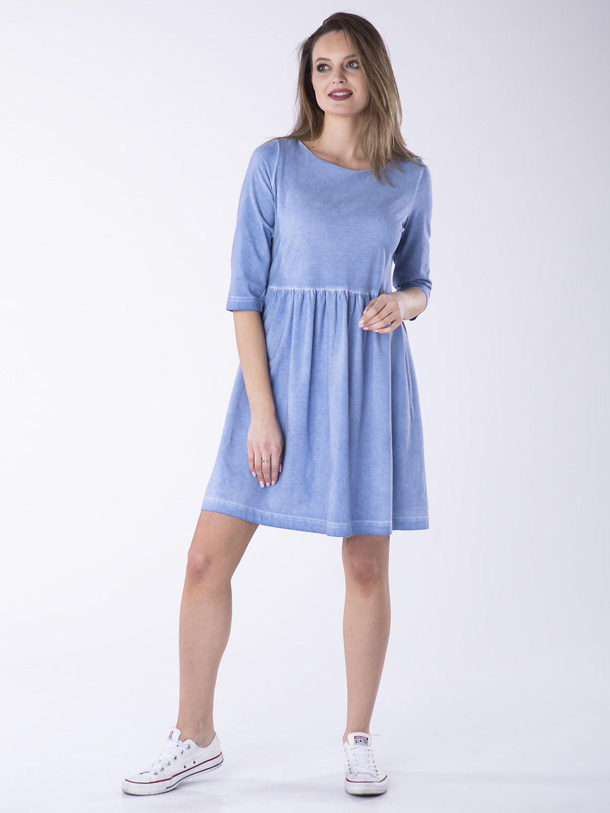 Levně Look Made With Love Woman's Dress 405F Blue Summer