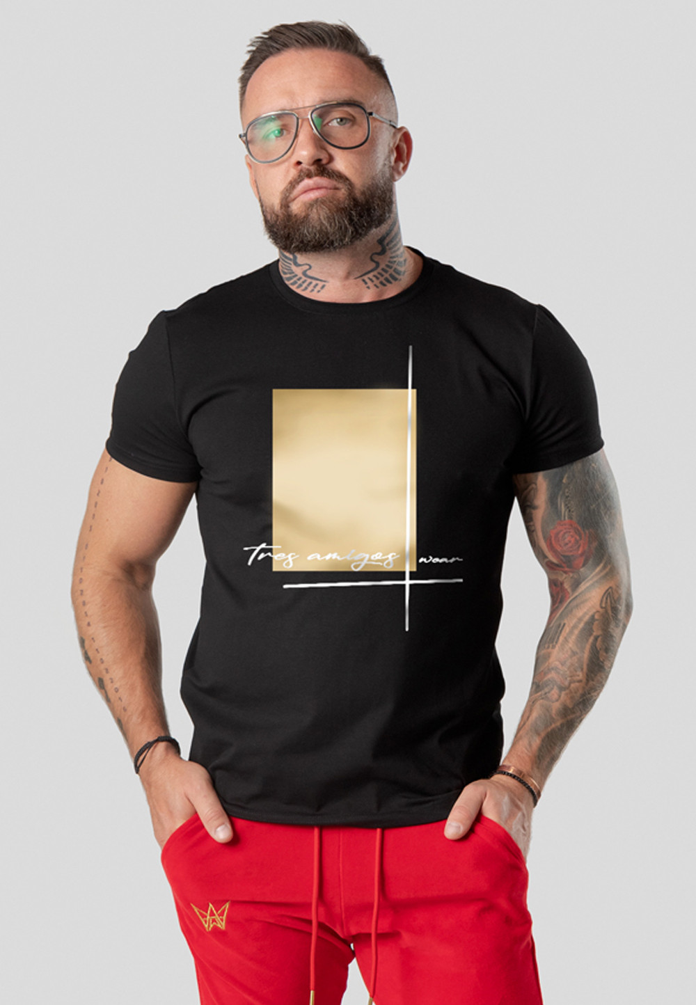 Levně TRES AMIGOS WEAR Man's T-Shirt B001-KKS2-W3Z