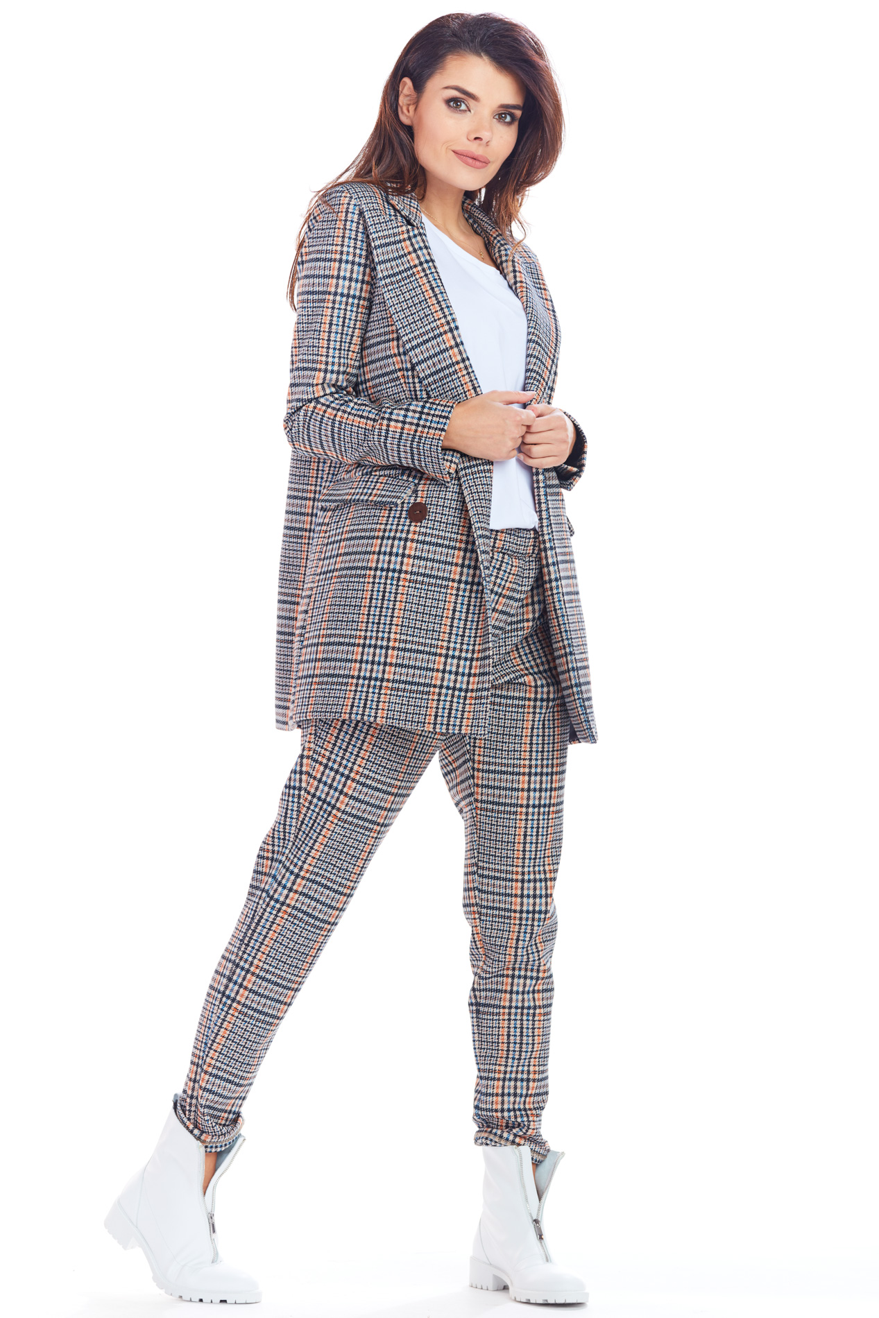 Sacou dama Awama Checkered