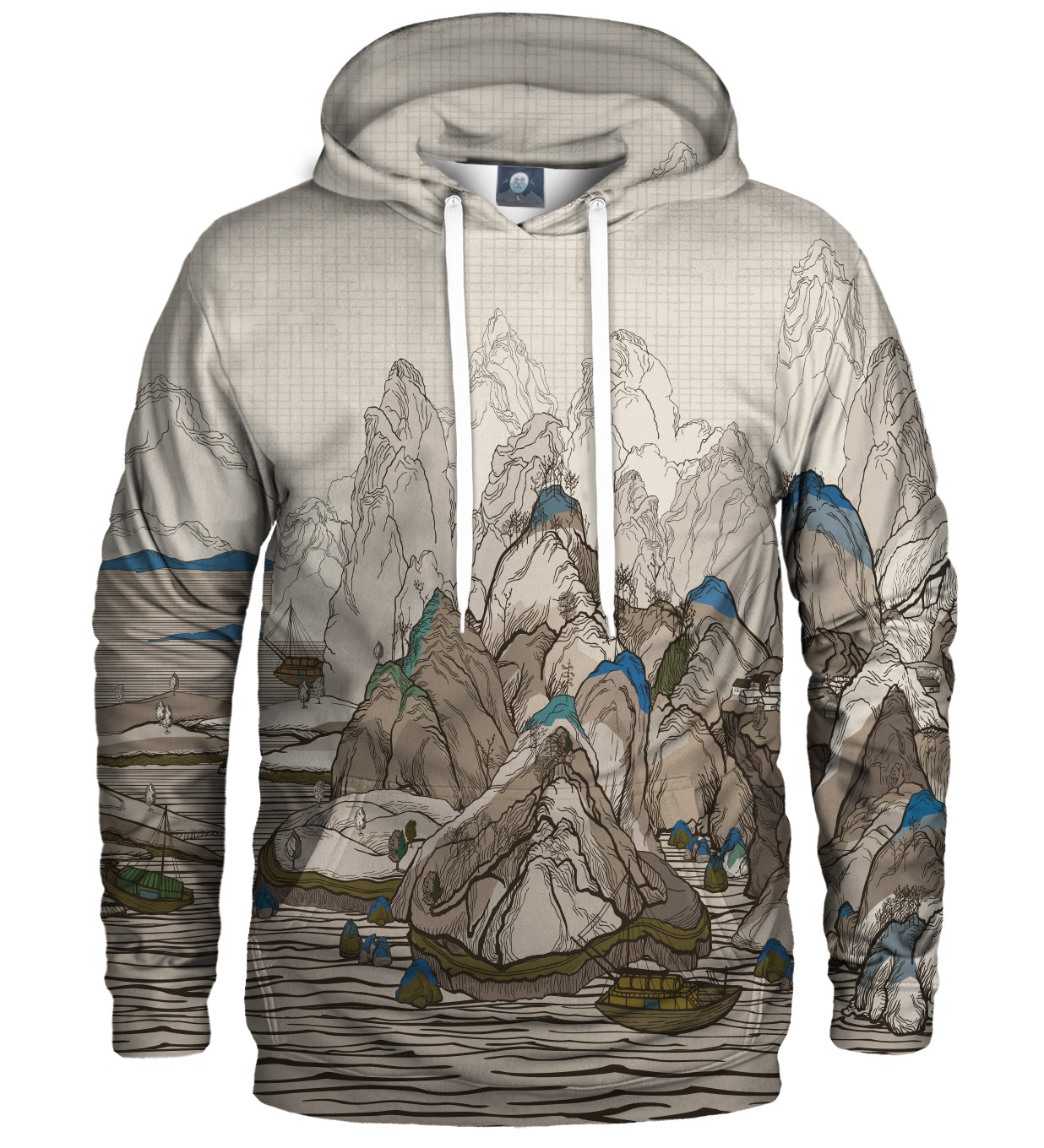 Levně Aloha From Deer Unisex's All The Lines Hoodie H-K AFD354