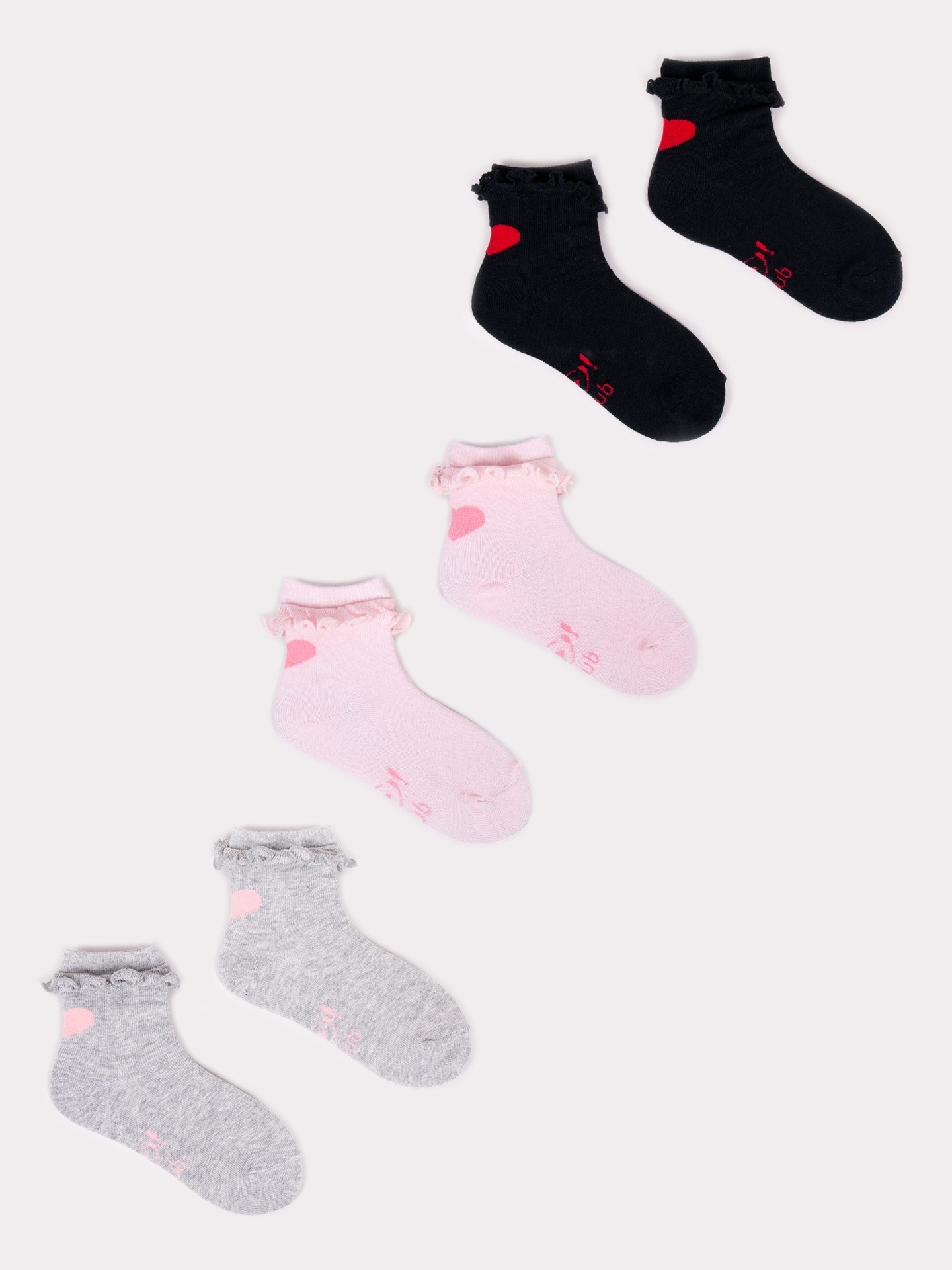 Levně Yoclub Kids's 3Pack Socks With Frill SKA-0069G-000J-001
