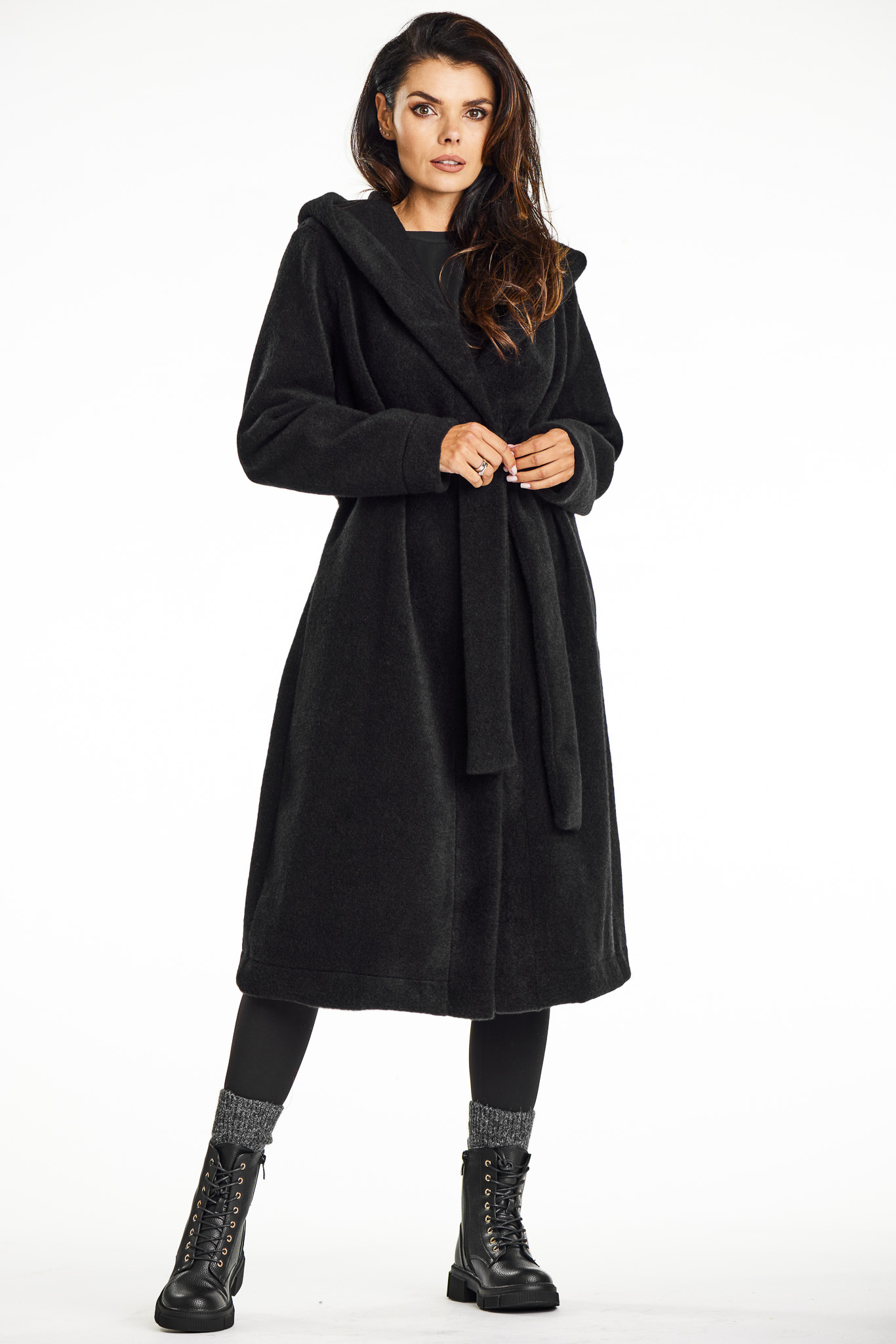 Awama Woman's Coat A682 Black