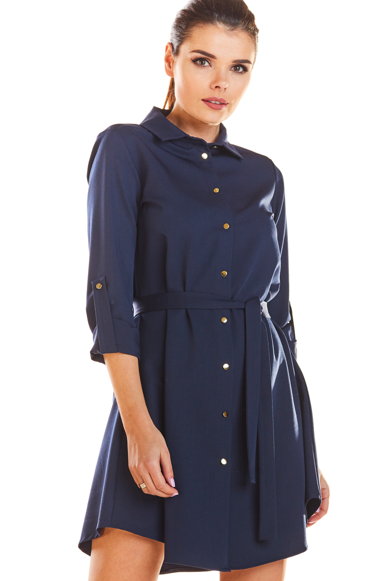 Infinite You Woman's Dress M200 Navy Blue