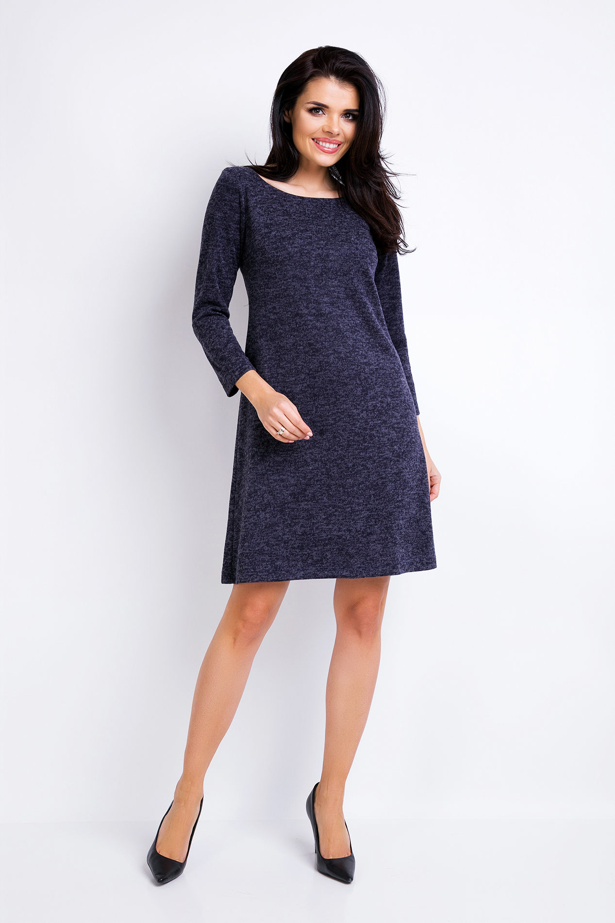 Awama Woman&#039;s Dress A162 Navy Blue