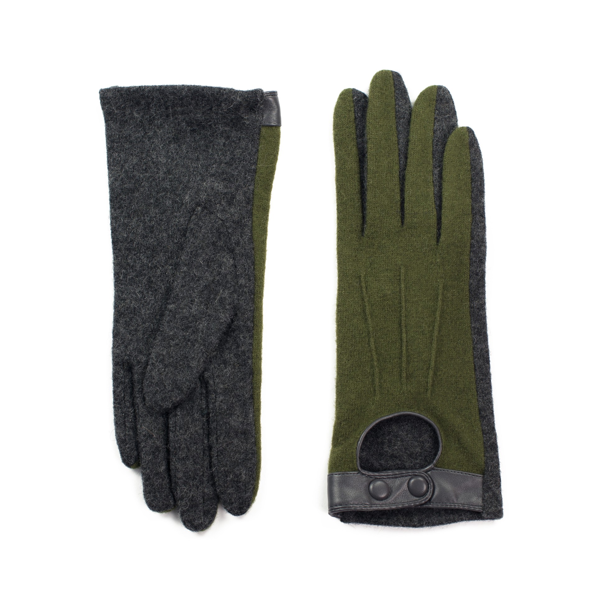 Art Of Polo Woman's Gloves Rk19290 Graphite/Olive