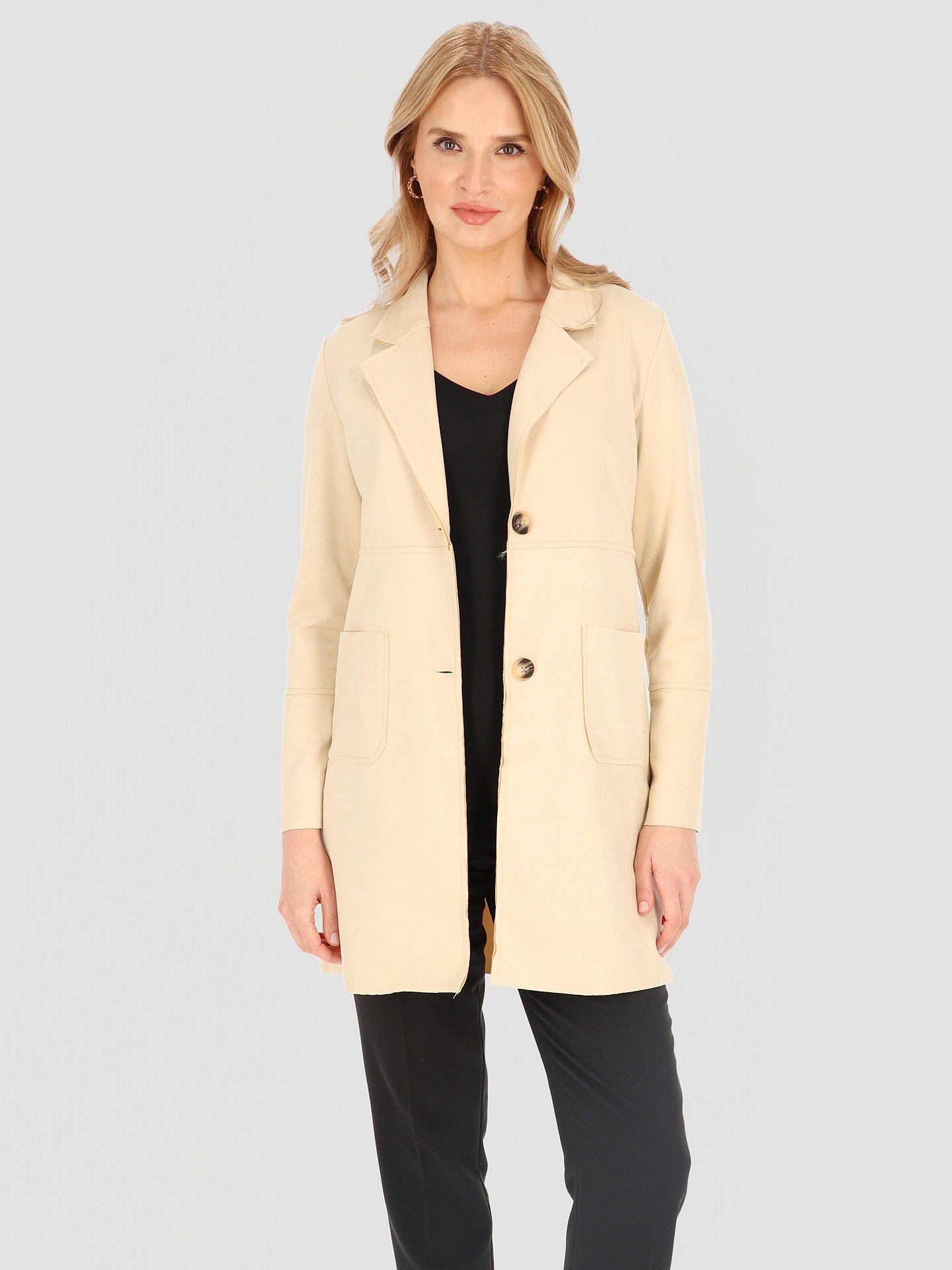 Дамско палто от изкуствен велур