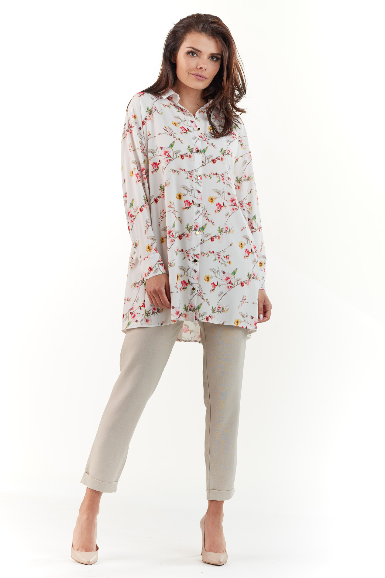 Infinite You Woman's Blouse M162 Ecru