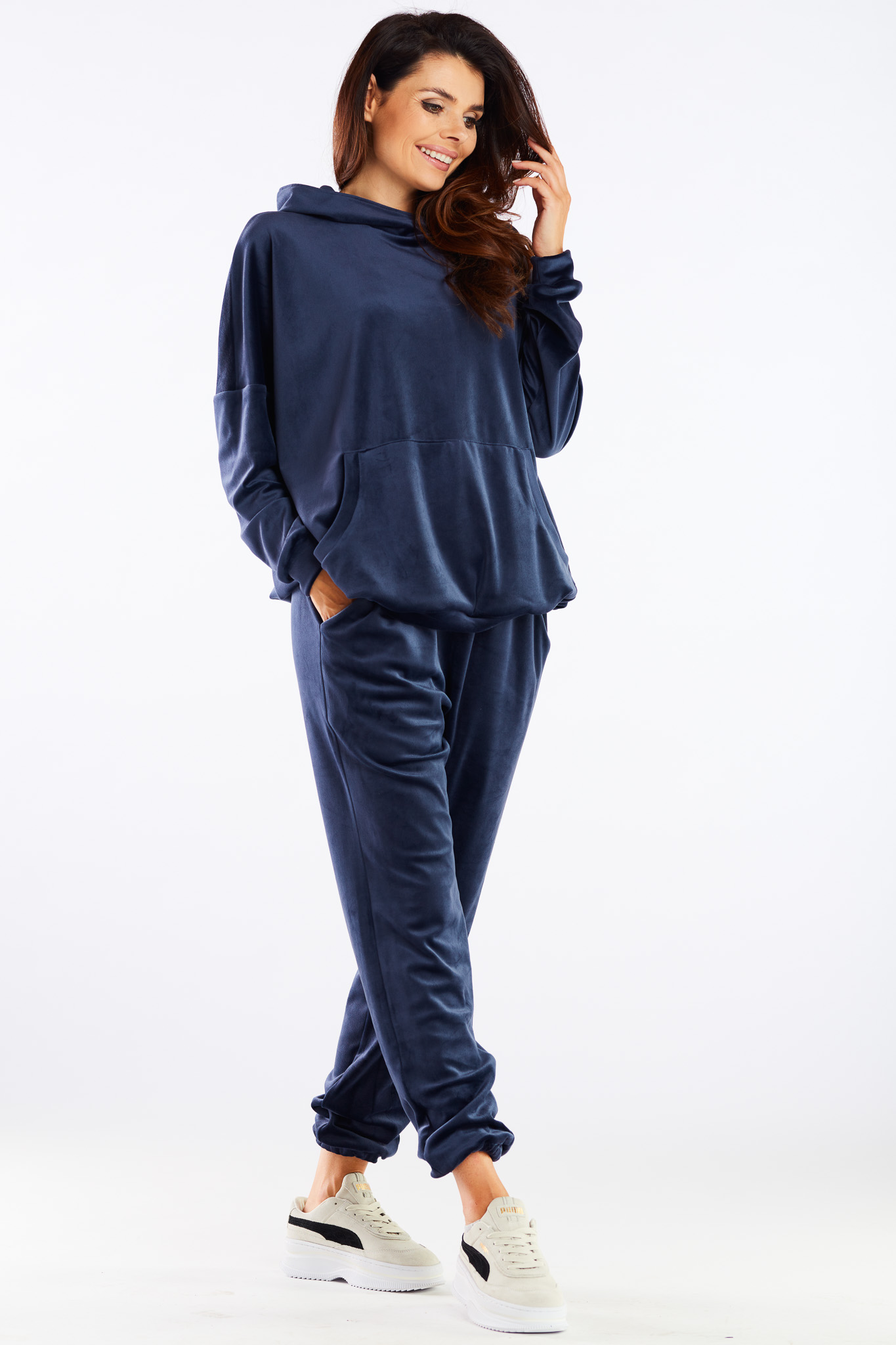 Awama Γυναικείο Παντελόνι A459 Σκούρο Μπλε