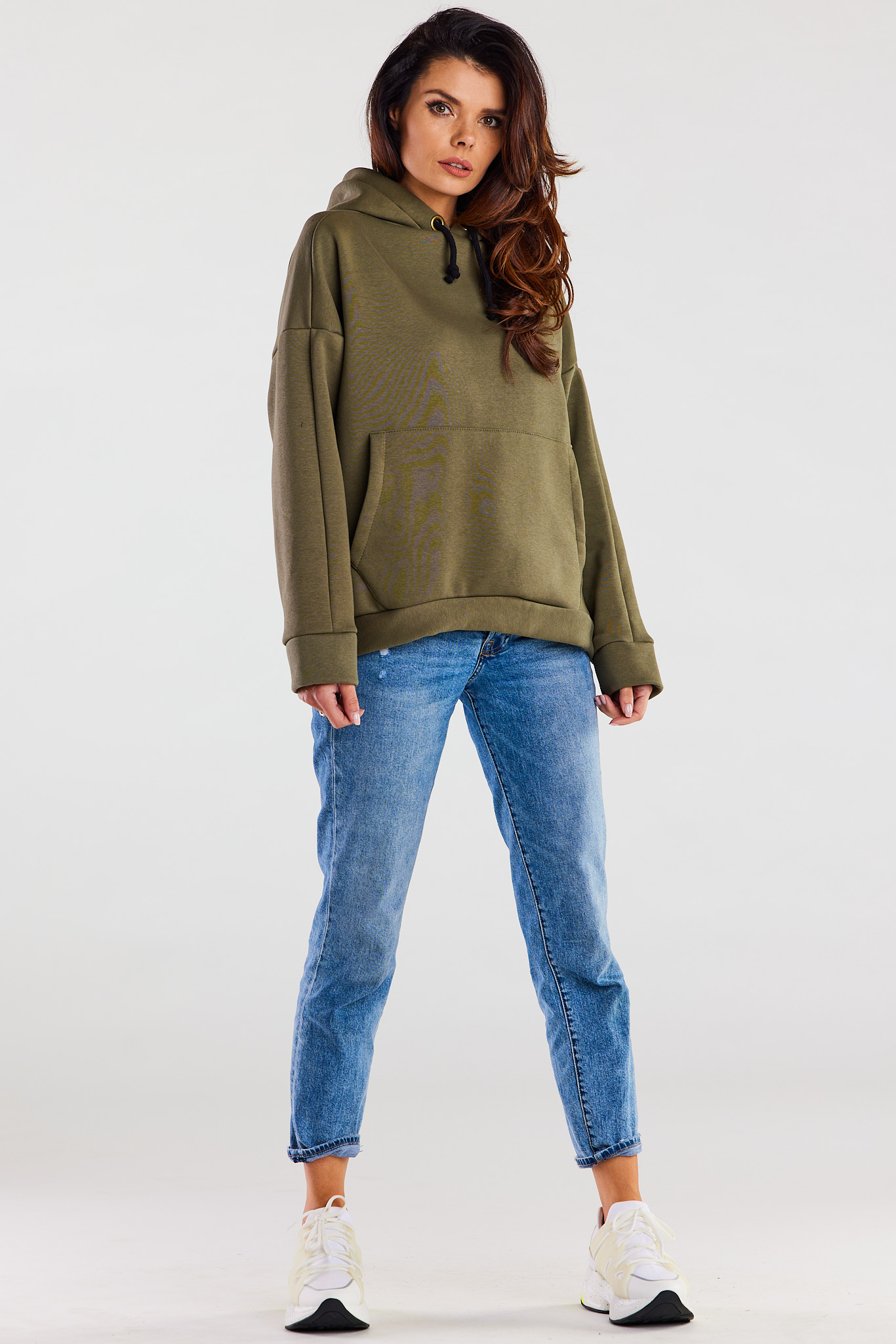 Infinite You Woman's Hoodie M223 kaki