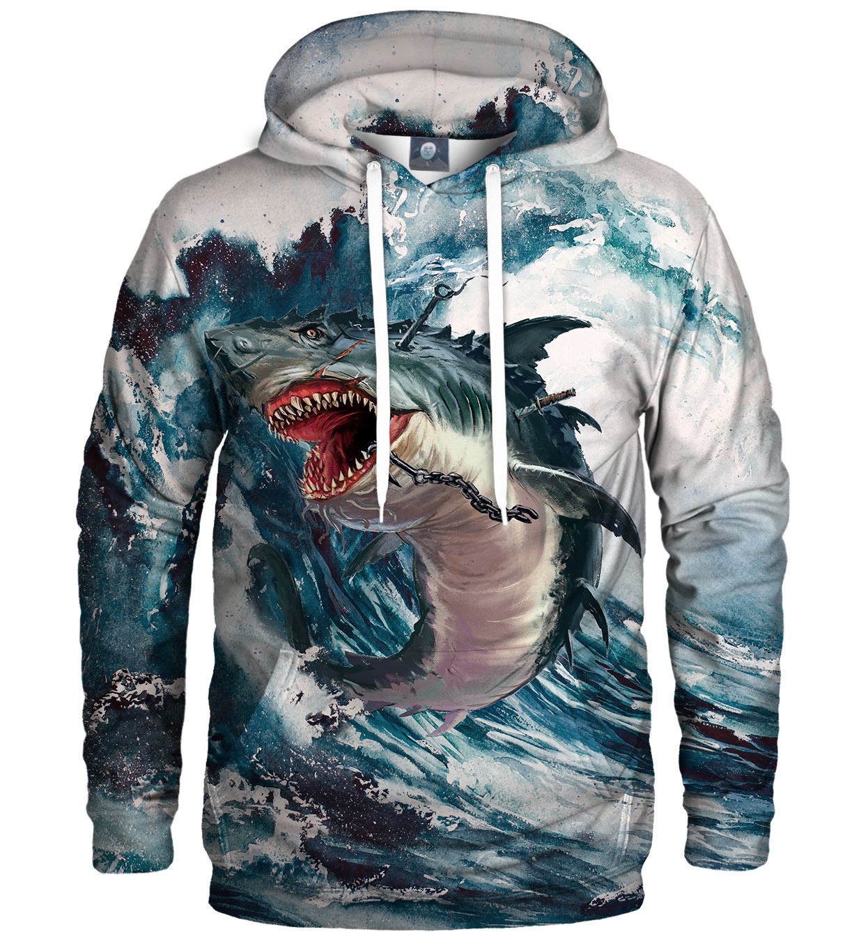 Aloha From Deer Unisex's Shark Storm Hoodie H-K AFD430